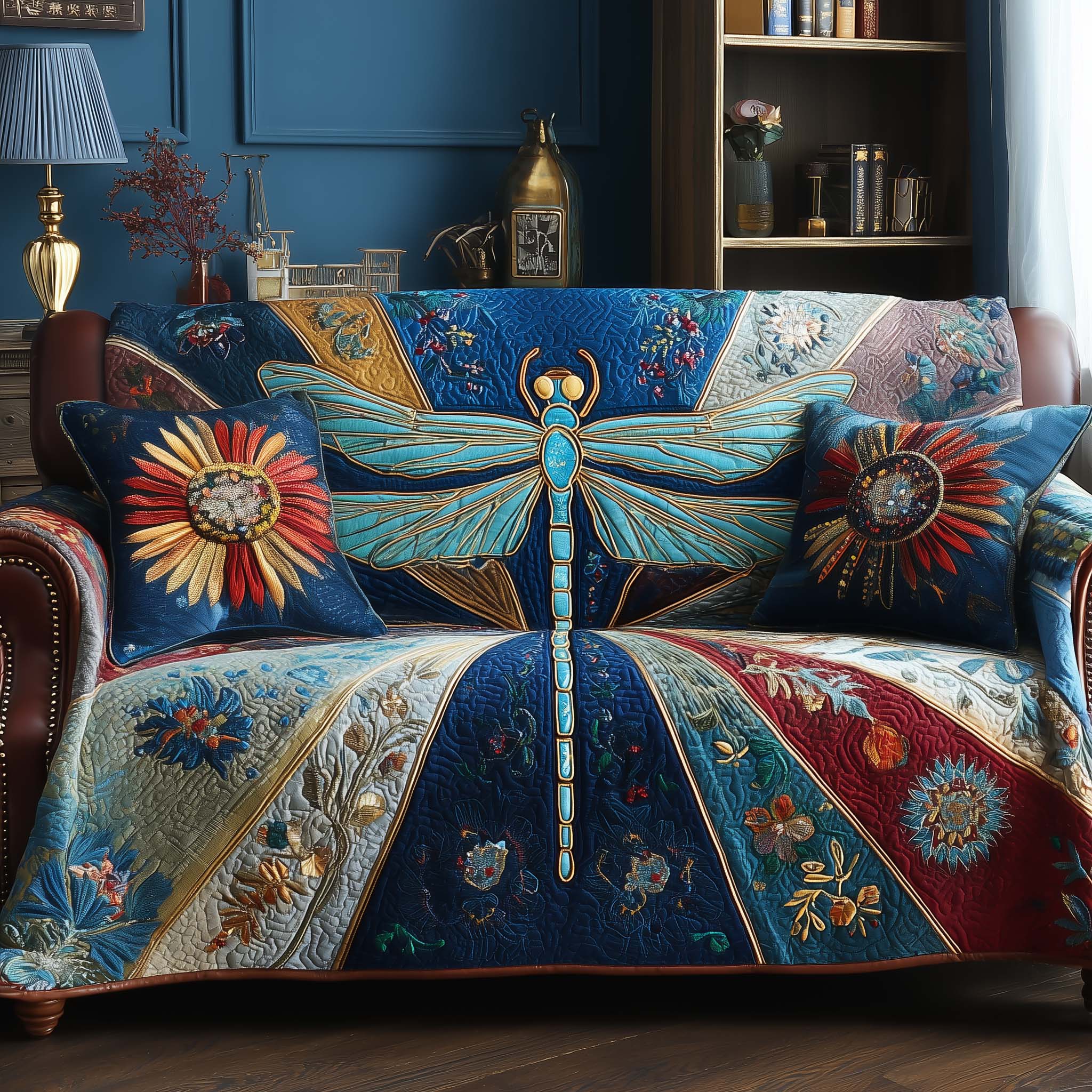 Elegant Wings Quilted Sofa Cover GFTOTP14127