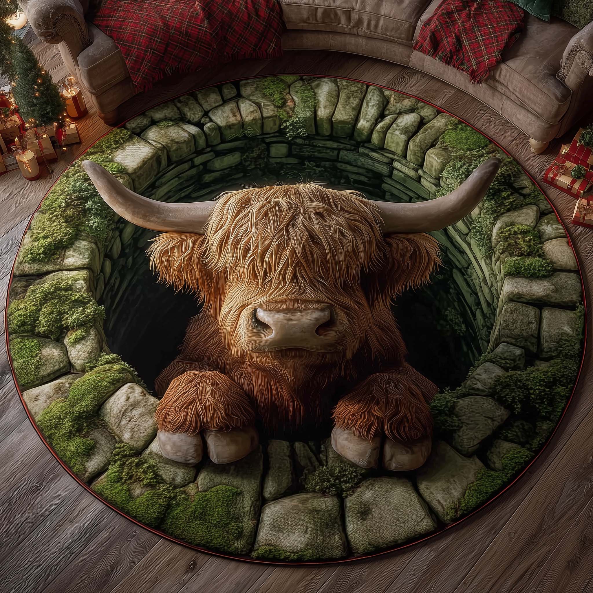 Rustic Homestead Quilted Round Mat GFTOTP14454
