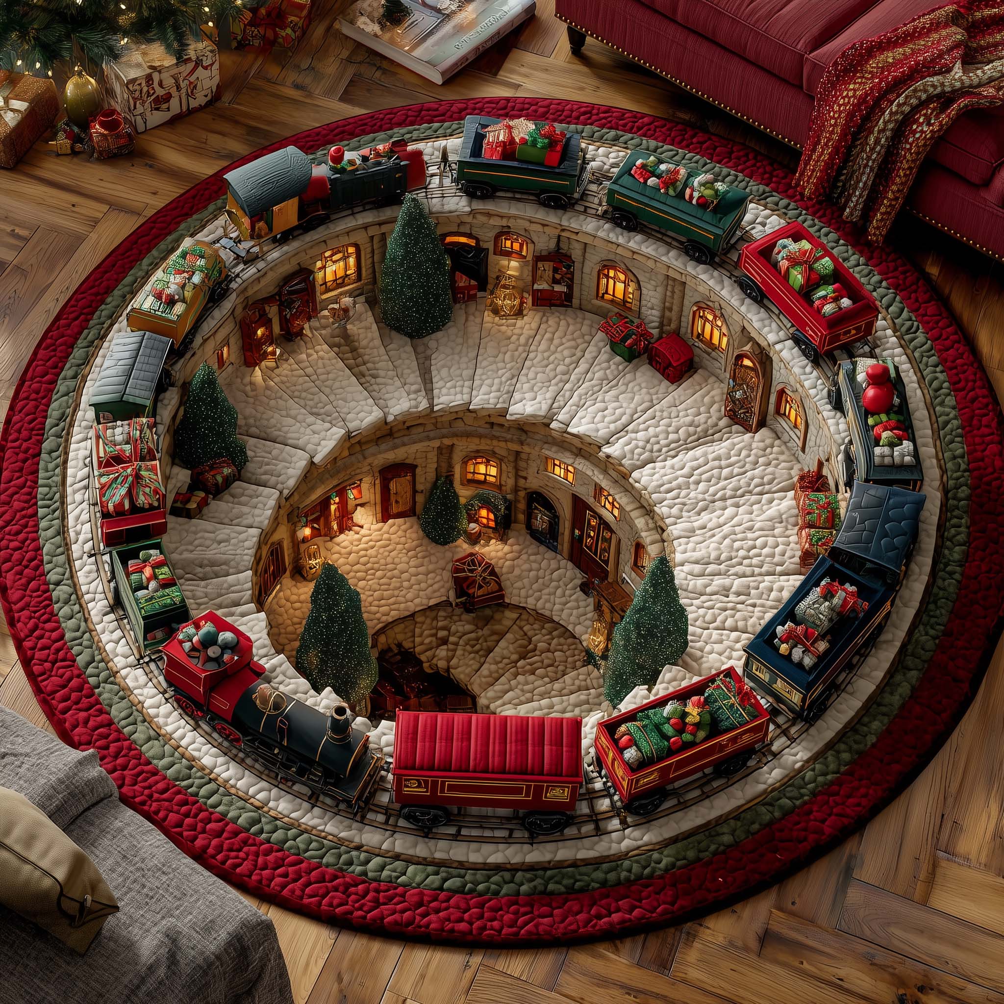 Jolly Workshop Quilted Round Mat GFTOTP14513