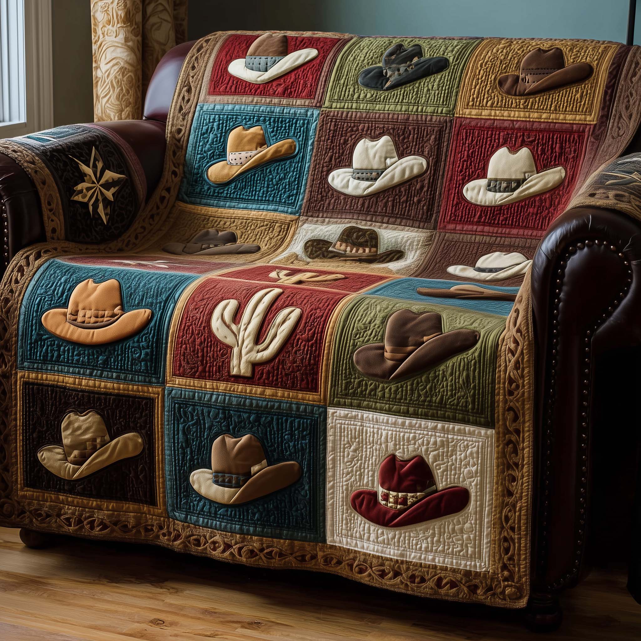 Western Mesa Quilted Sofa Cover GFTOTP15084