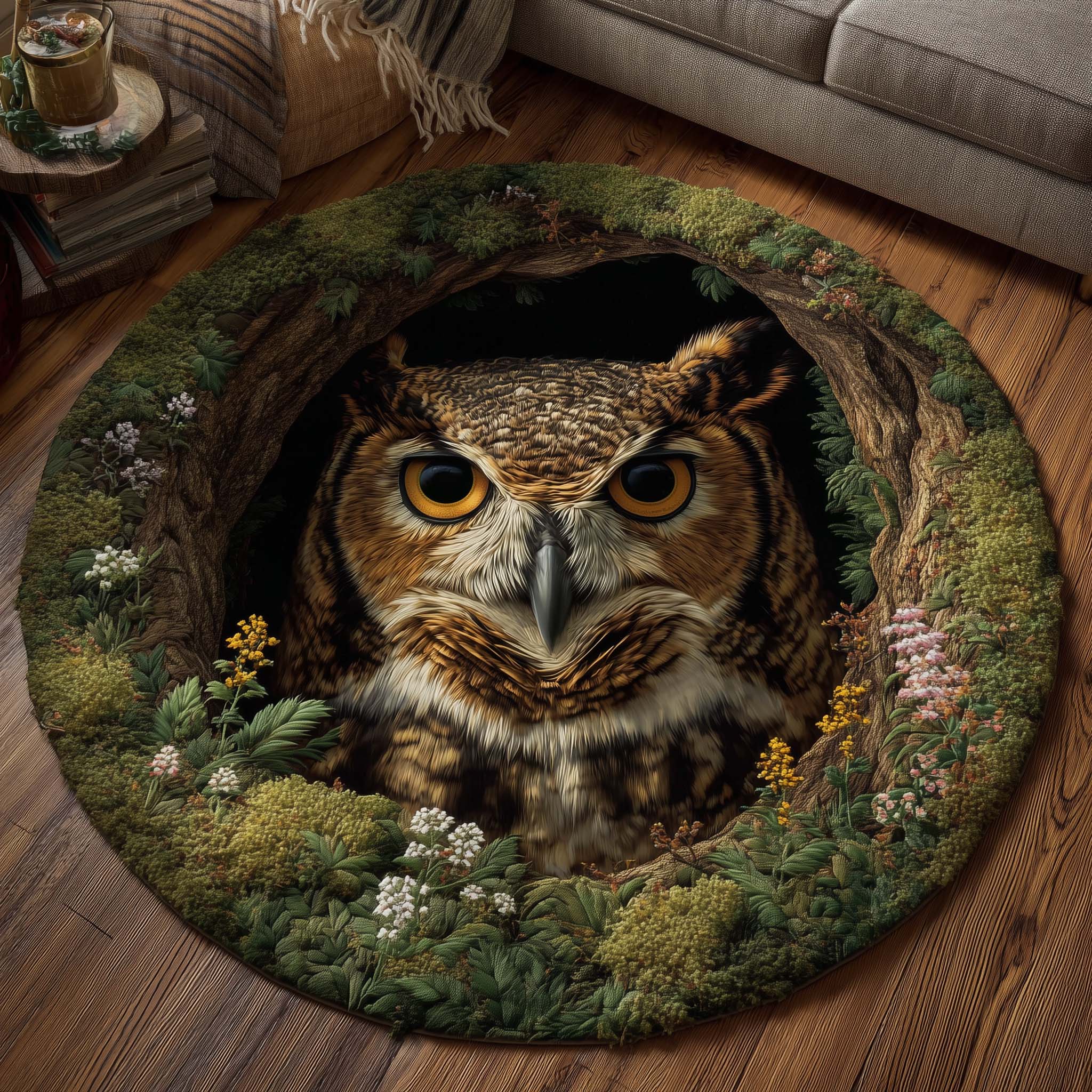 Forest Guardian Quilted Round Mat GFTOTP15352