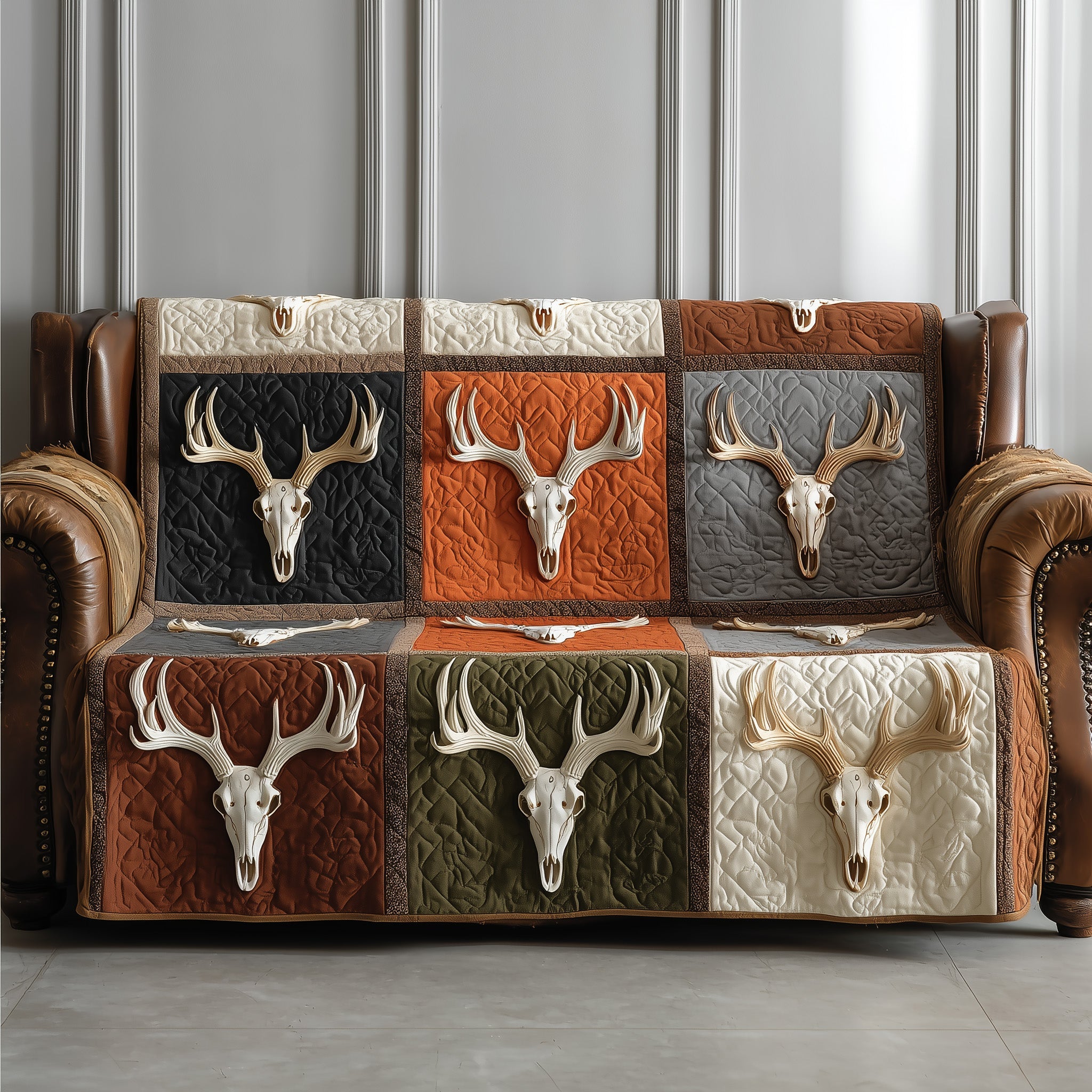 Deer Serenity Quilted Sofa Cover GFTOTP15515