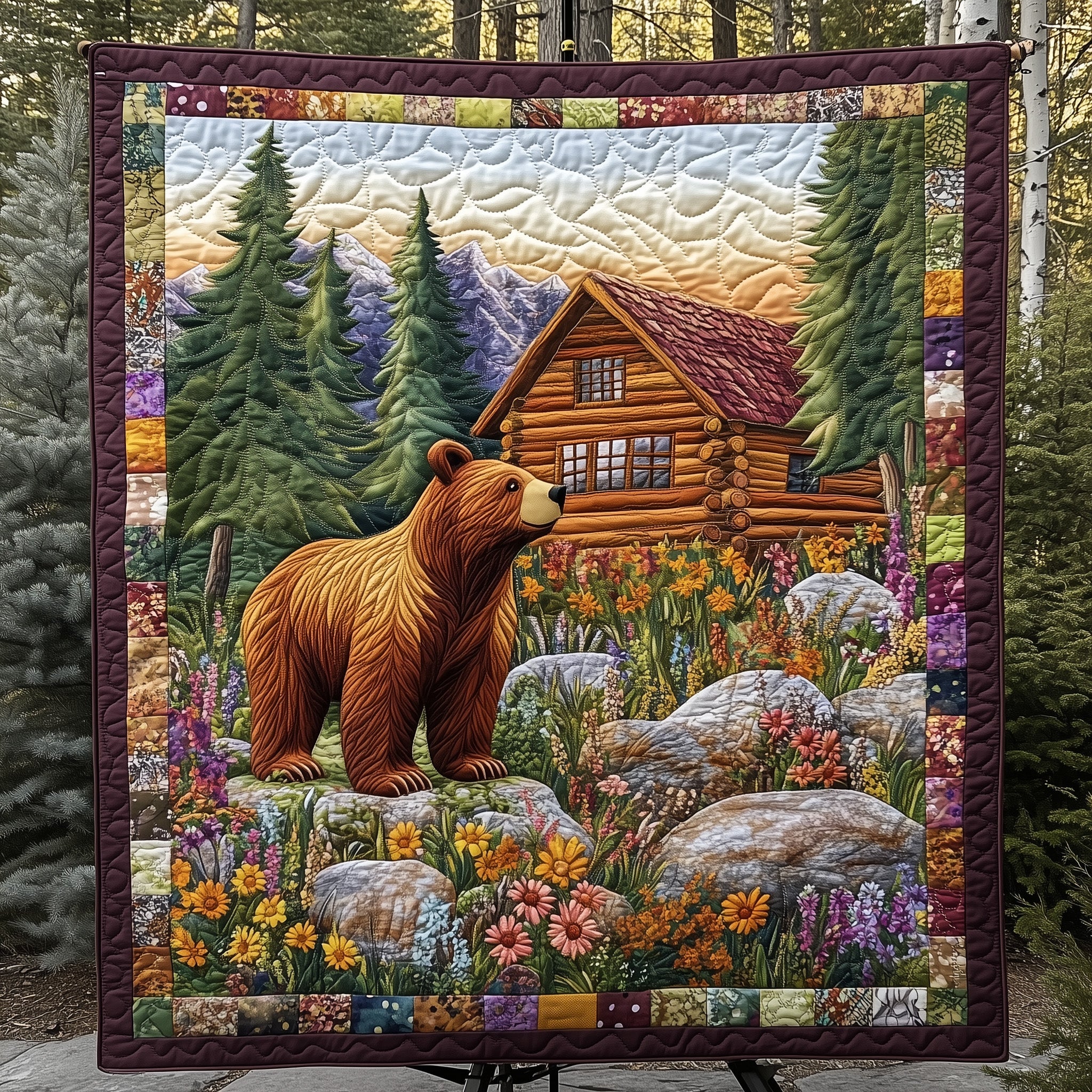 Forest Retreat Quilted Blanket GFTOTP15715