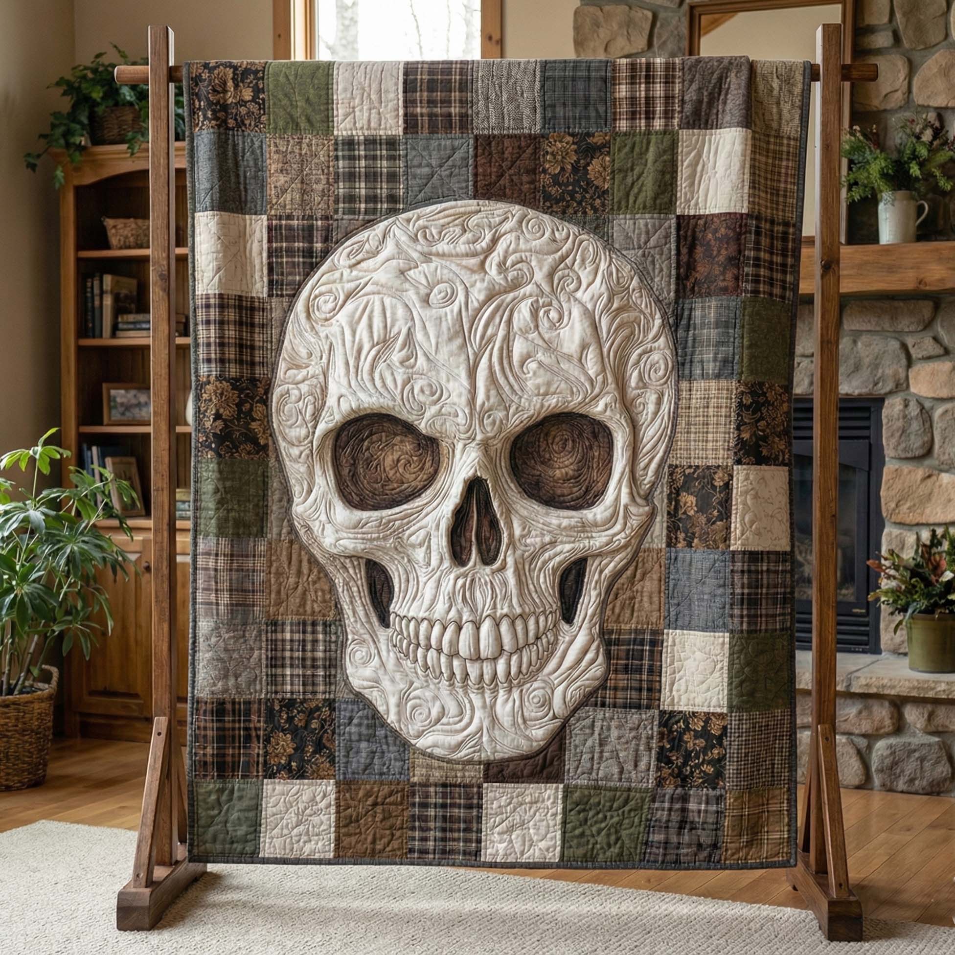 Mystic Skull Quilted Blanket GFTOTP15734