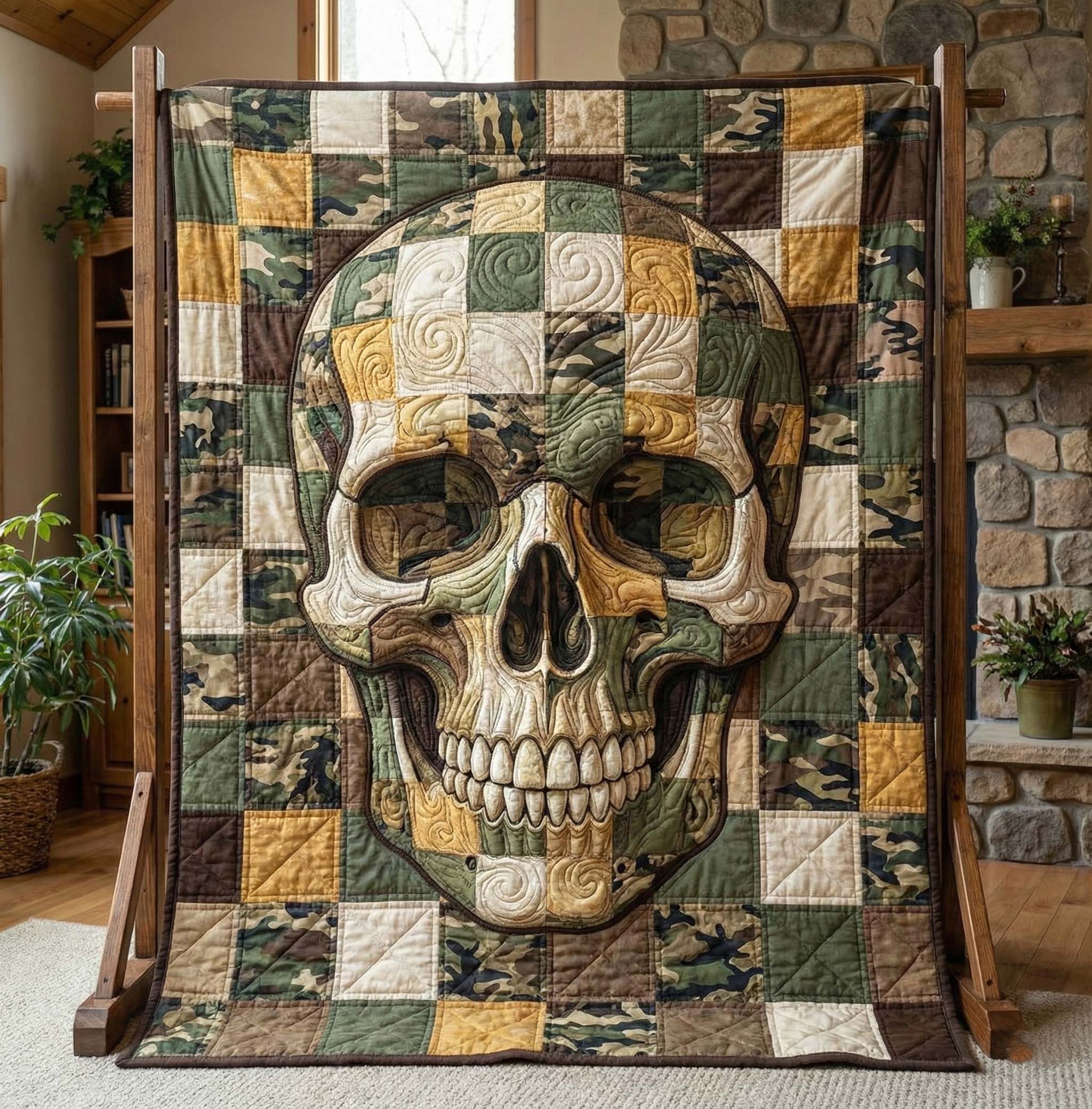 Mystic Skull Quilted Blanket GFTOTP15735