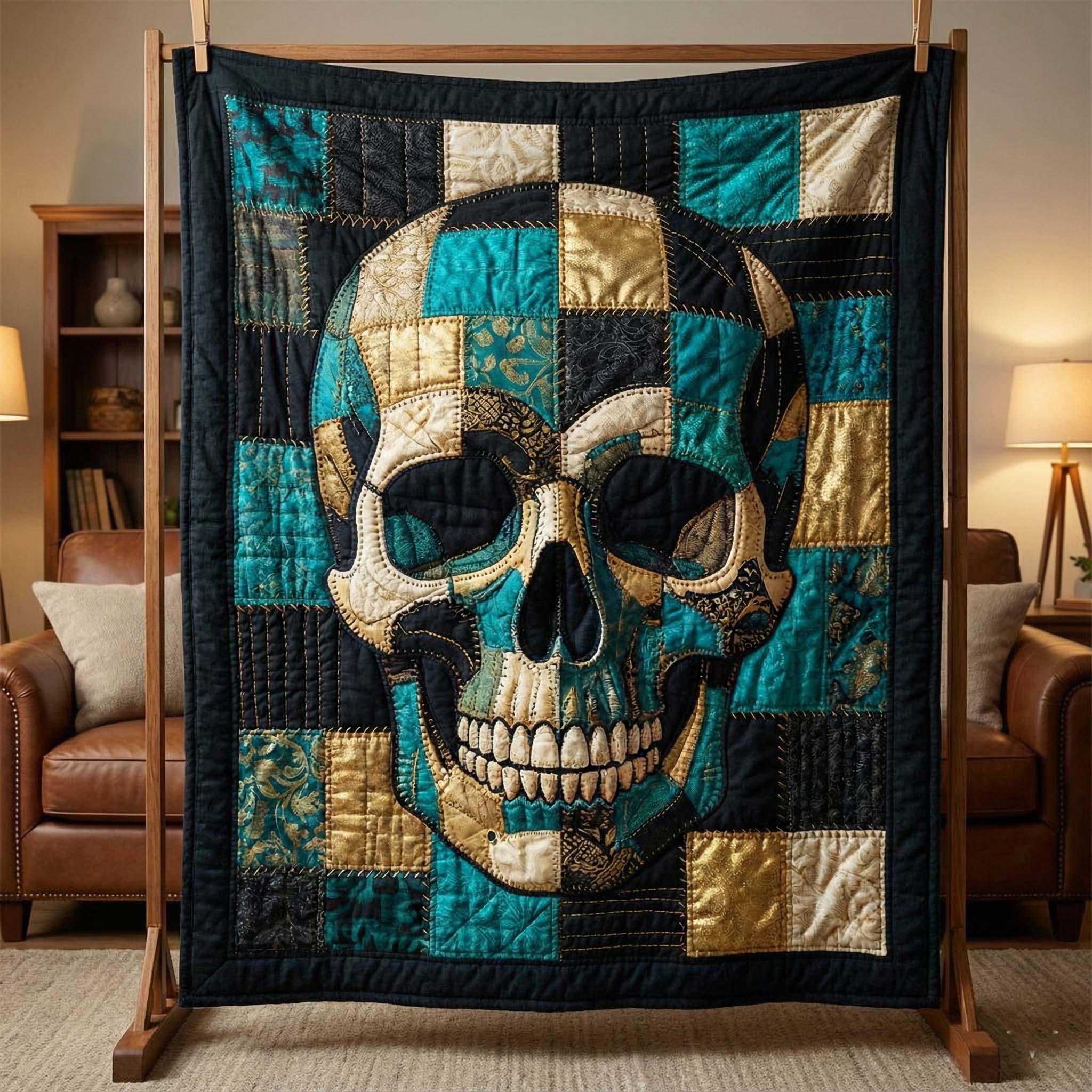 Mystic Skull Quilted Blanket GFTOTP15738