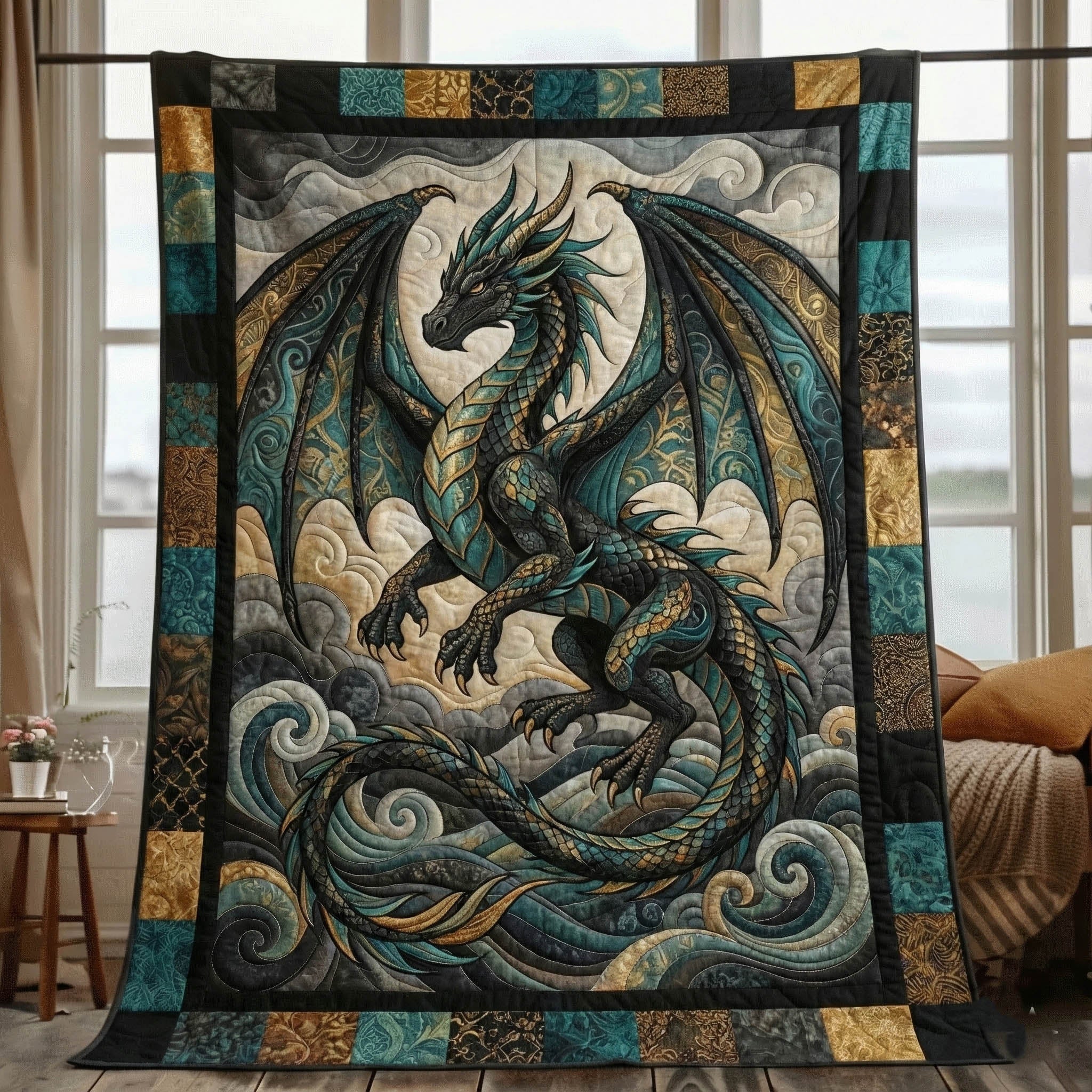 Ancient Inferno Quilted Blanket GFTOTP15798