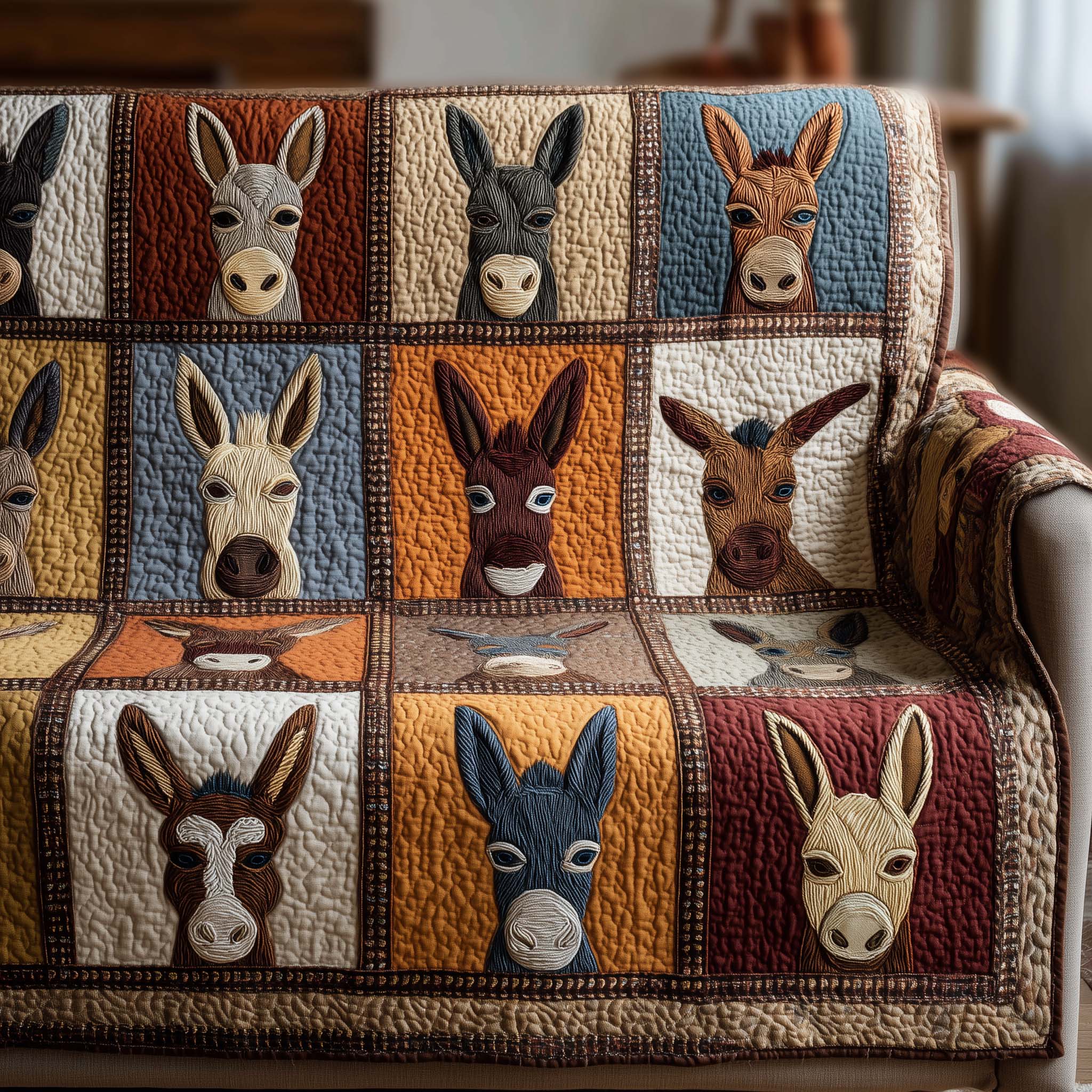 Confetti Hooves Quilted Sofa Cover GFTOTP15908