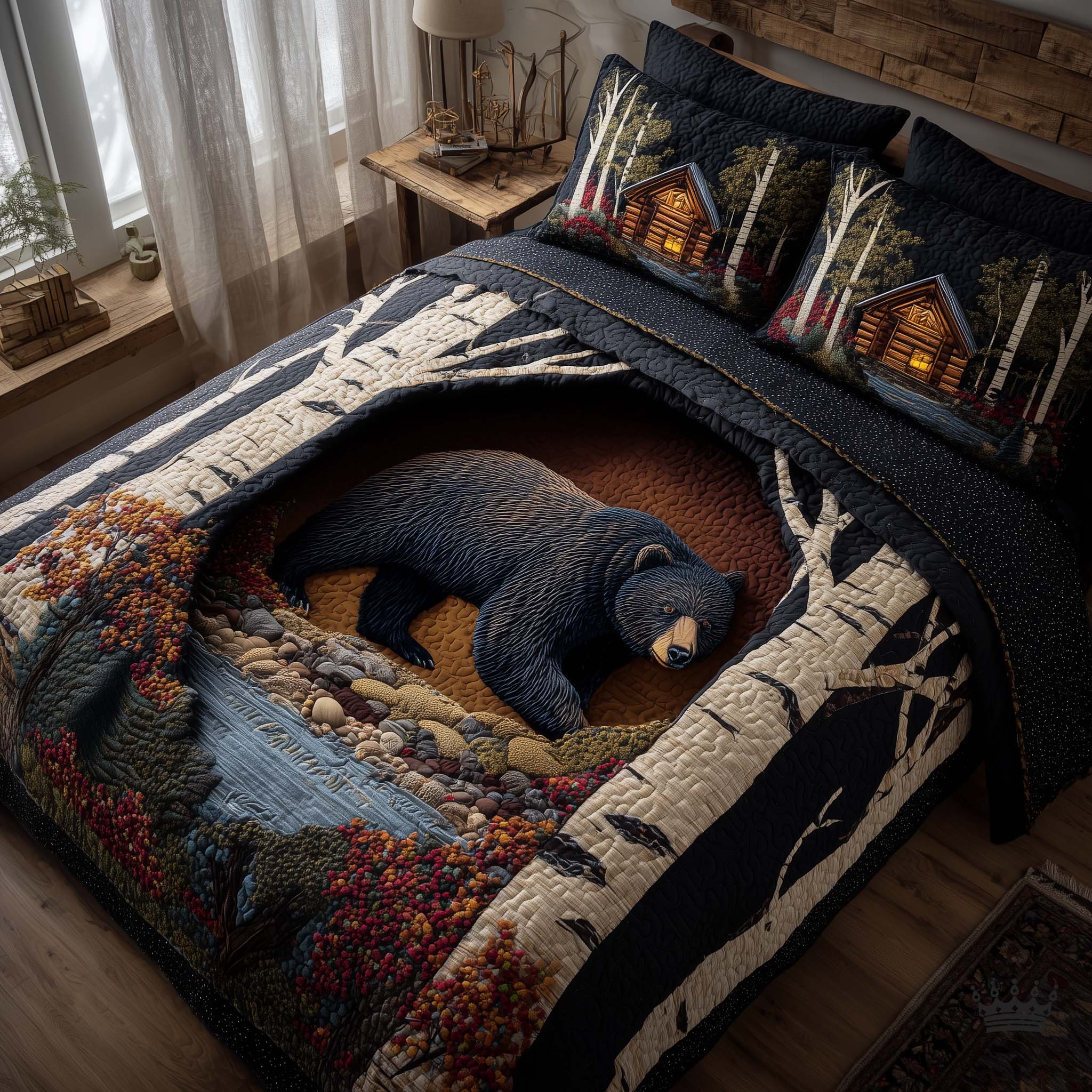 Forest Guardian 3-Piece Quilted Bedding Set GFTOTP15939