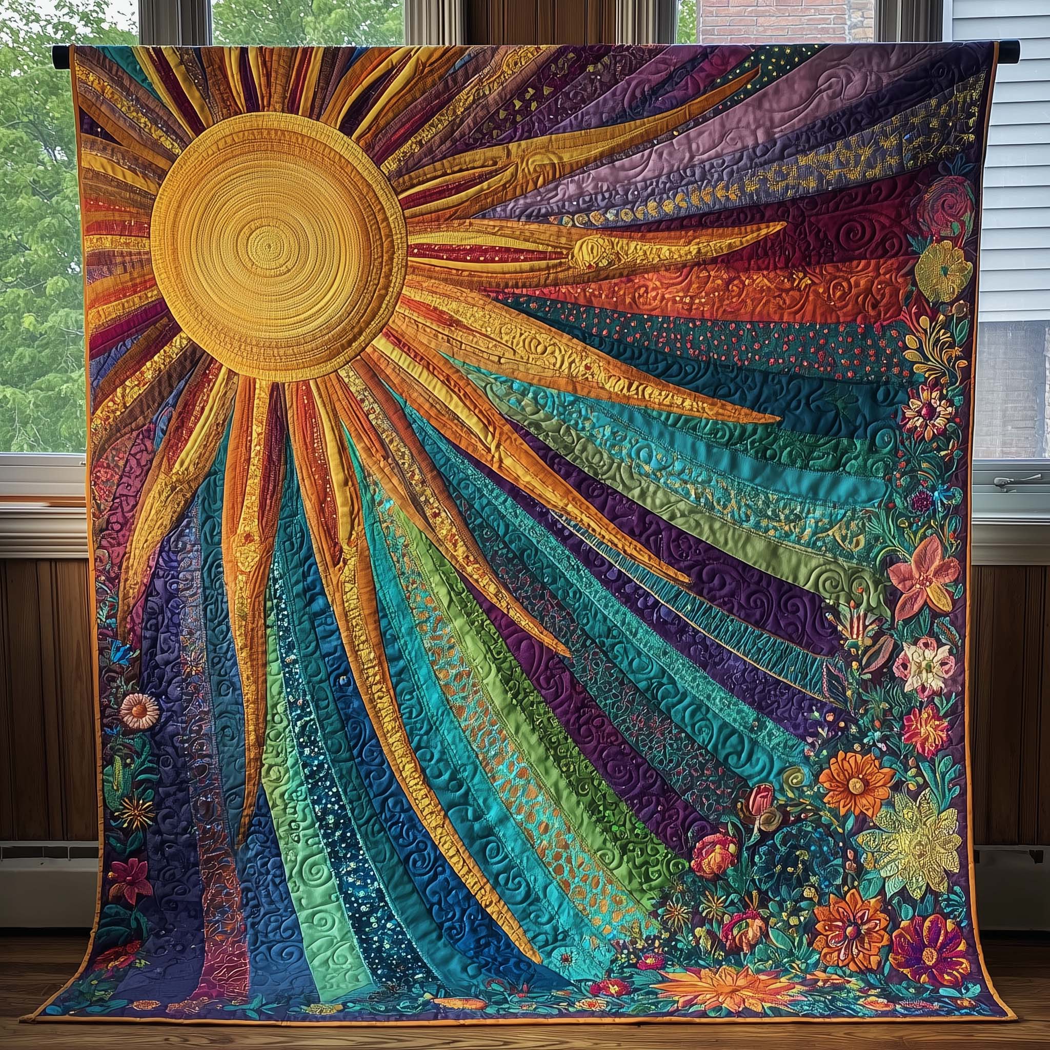 Sunlit Ember Quilted Blanket GFTOTP15950