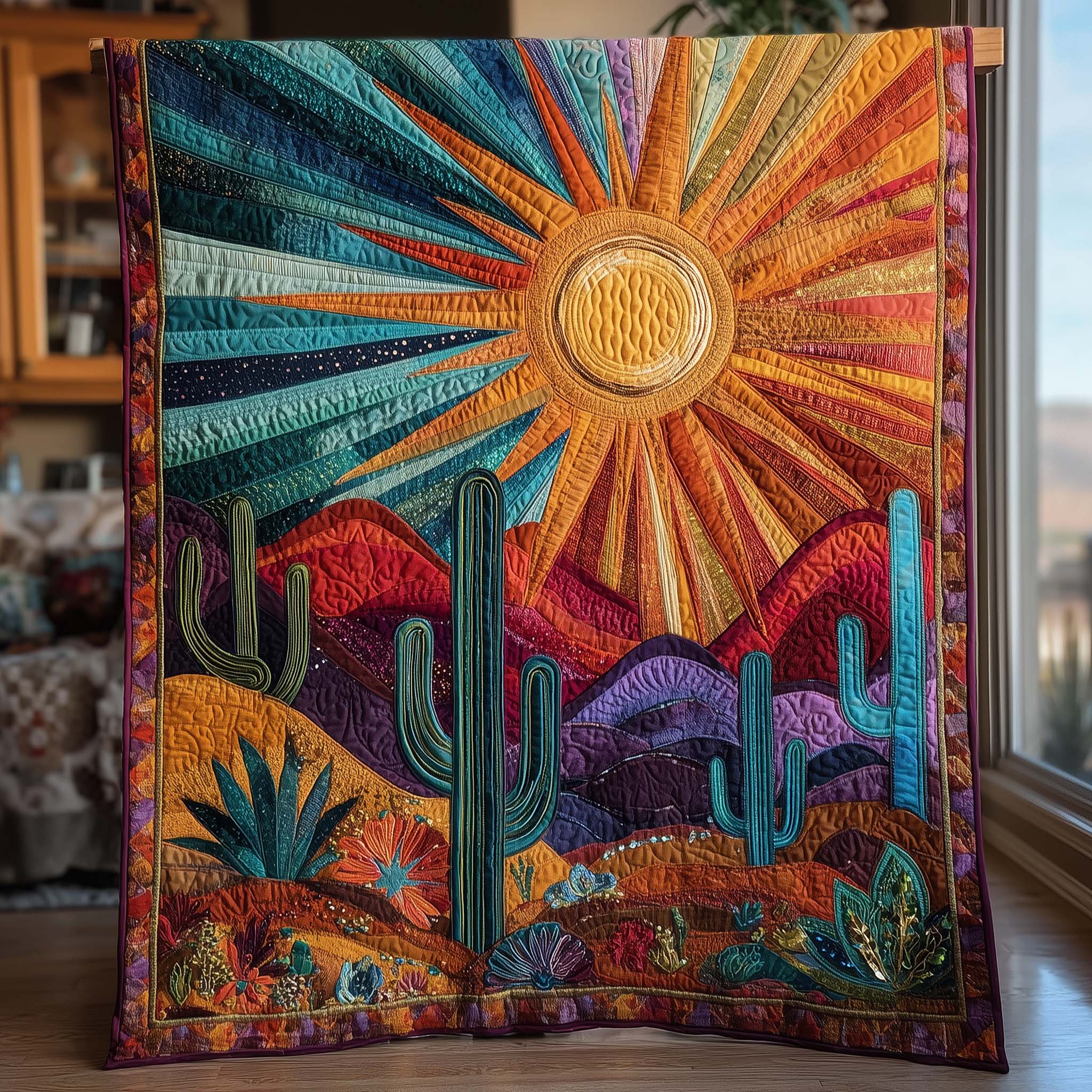 Sunlit Ember Quilted Blanket GFTOTP15953
