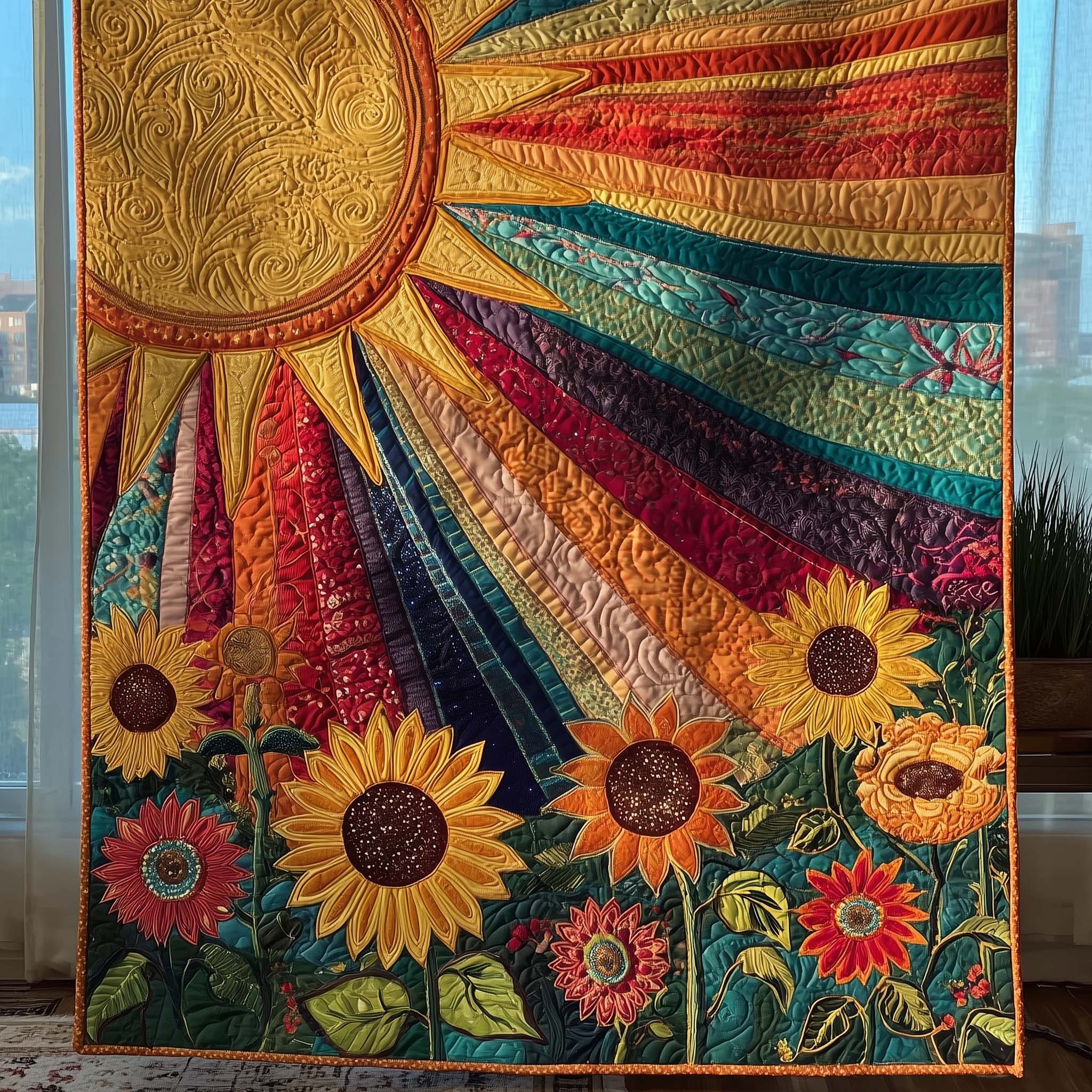 Sunlit Ember Quilted Blanket GFTOTP15955