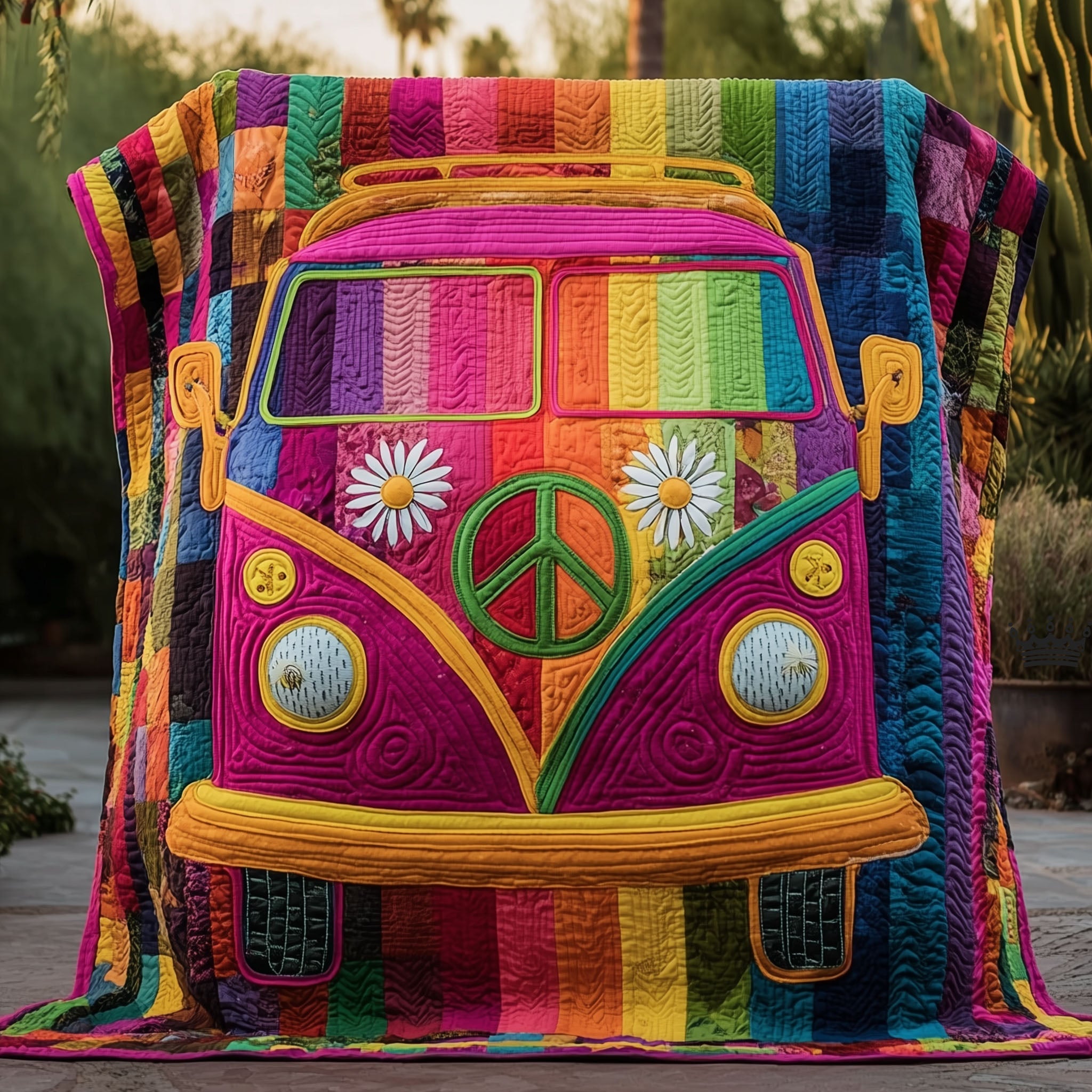 Hippie Van Quilted Blanket GFTOTP15979