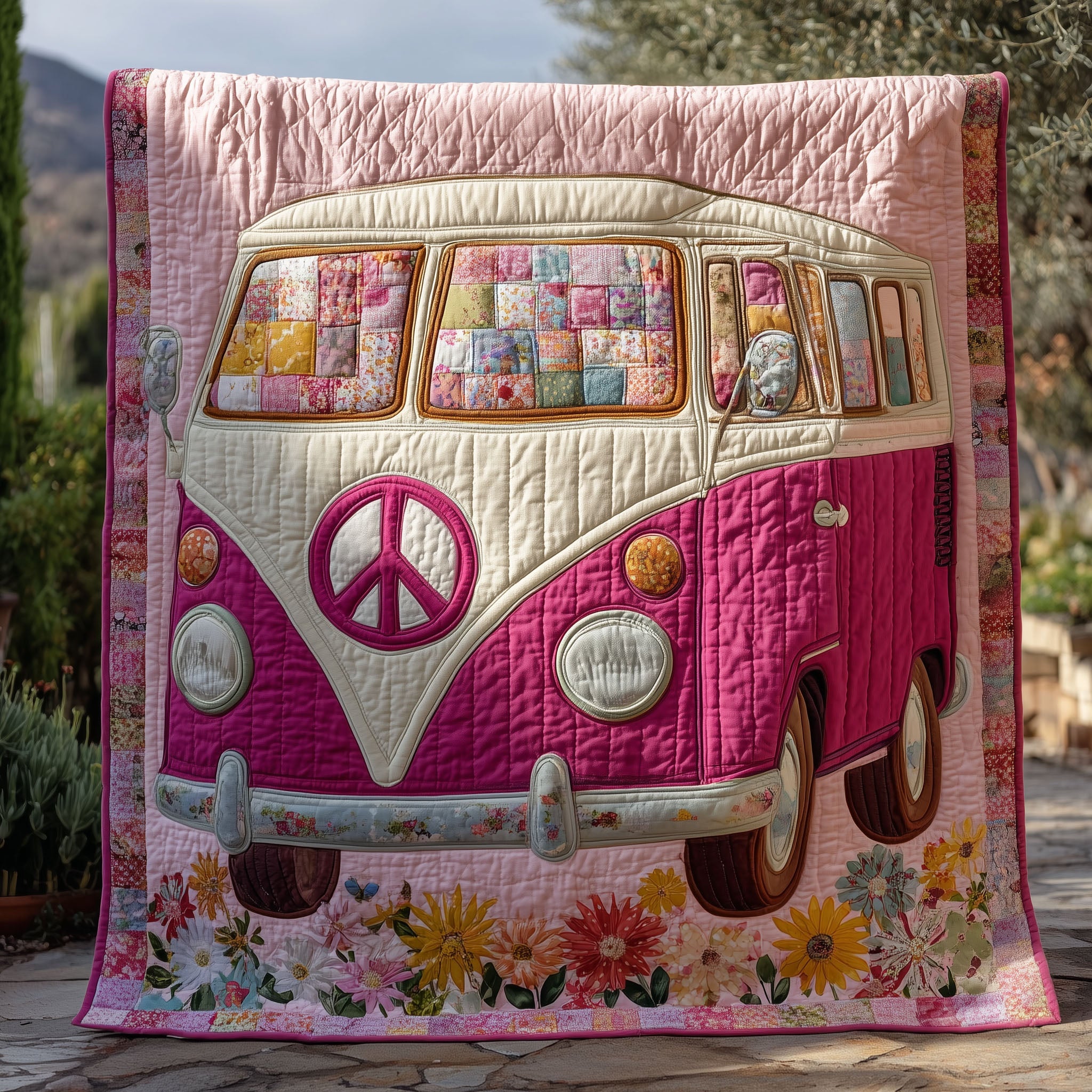 Hippie Van Quilted Blanket GFTOTP15982