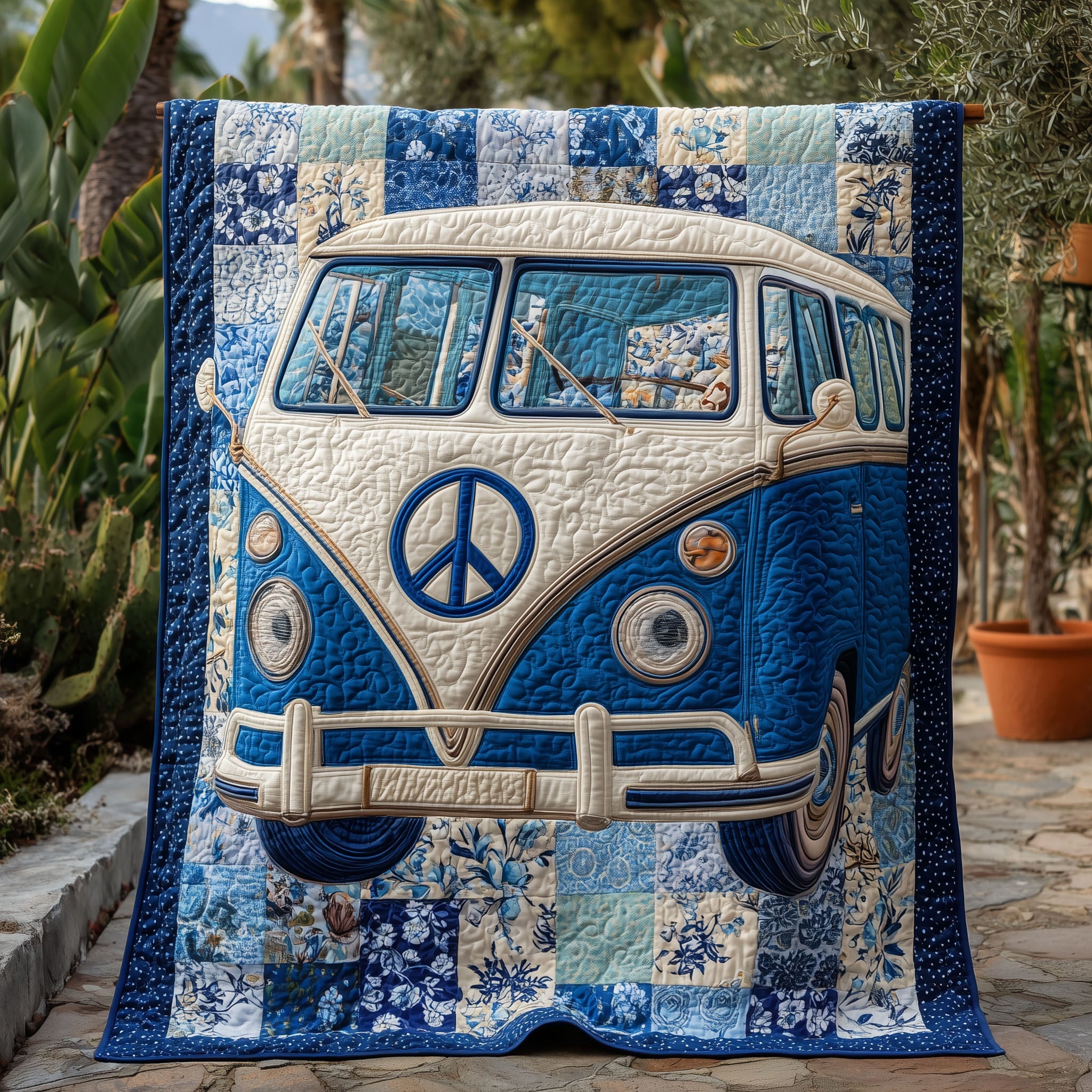 Hippie Van Quilted Blanket GFTOTP15983