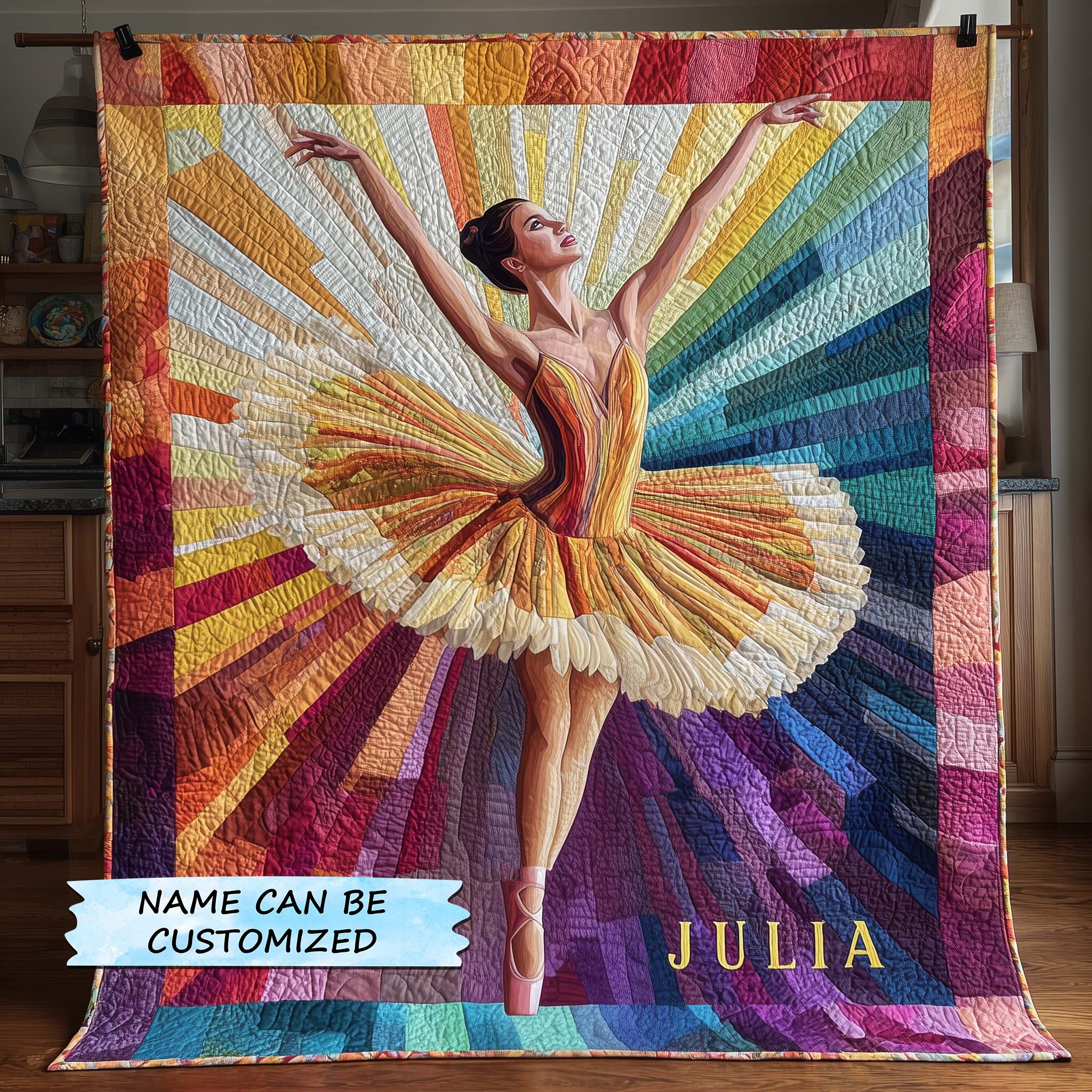 Elegant Ballerina Quilted Blanket QTCUZ GFTOTP16007