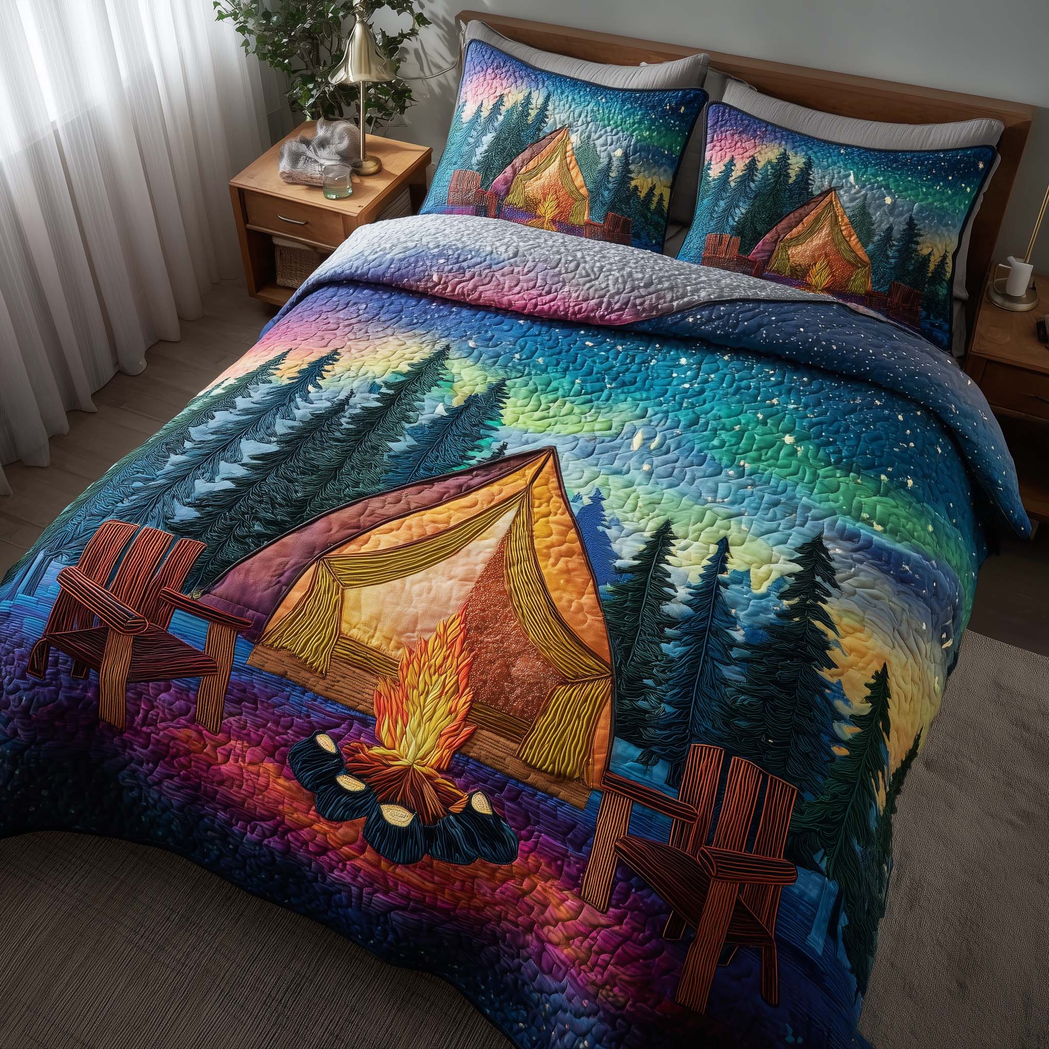 Midnight Harmony 3-Piece Quilted Bedding Set GFTOTP16130