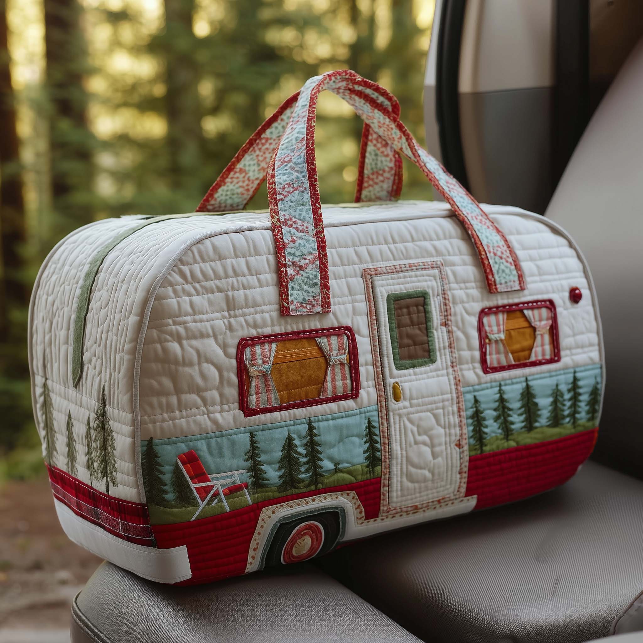 Vintage Camper Quilted Duffle Bag GFTOTP16157