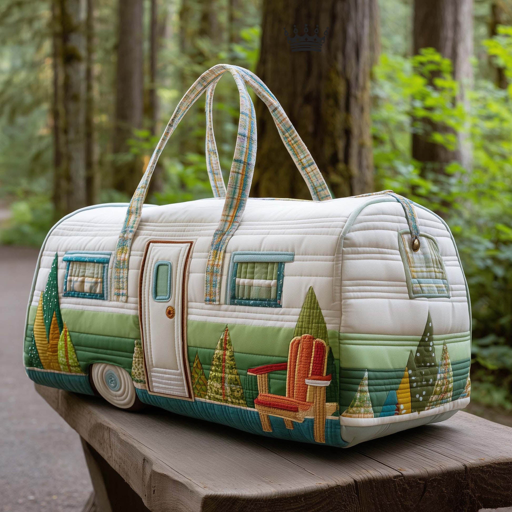 Vintage Camper Quilted Duffle Bag GFTOTP16161