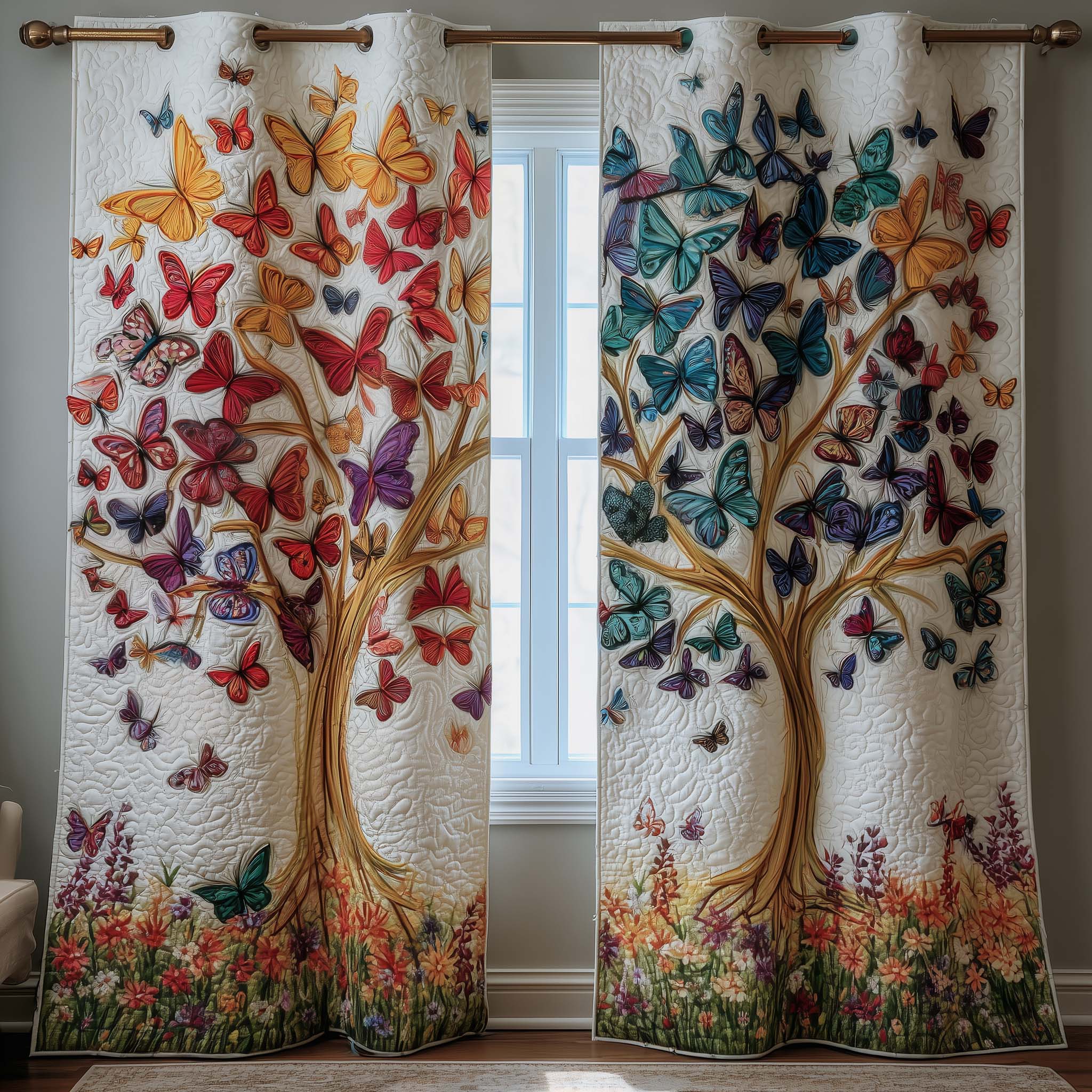 Flutter Grace Quilted Curtains GFTOTP16165