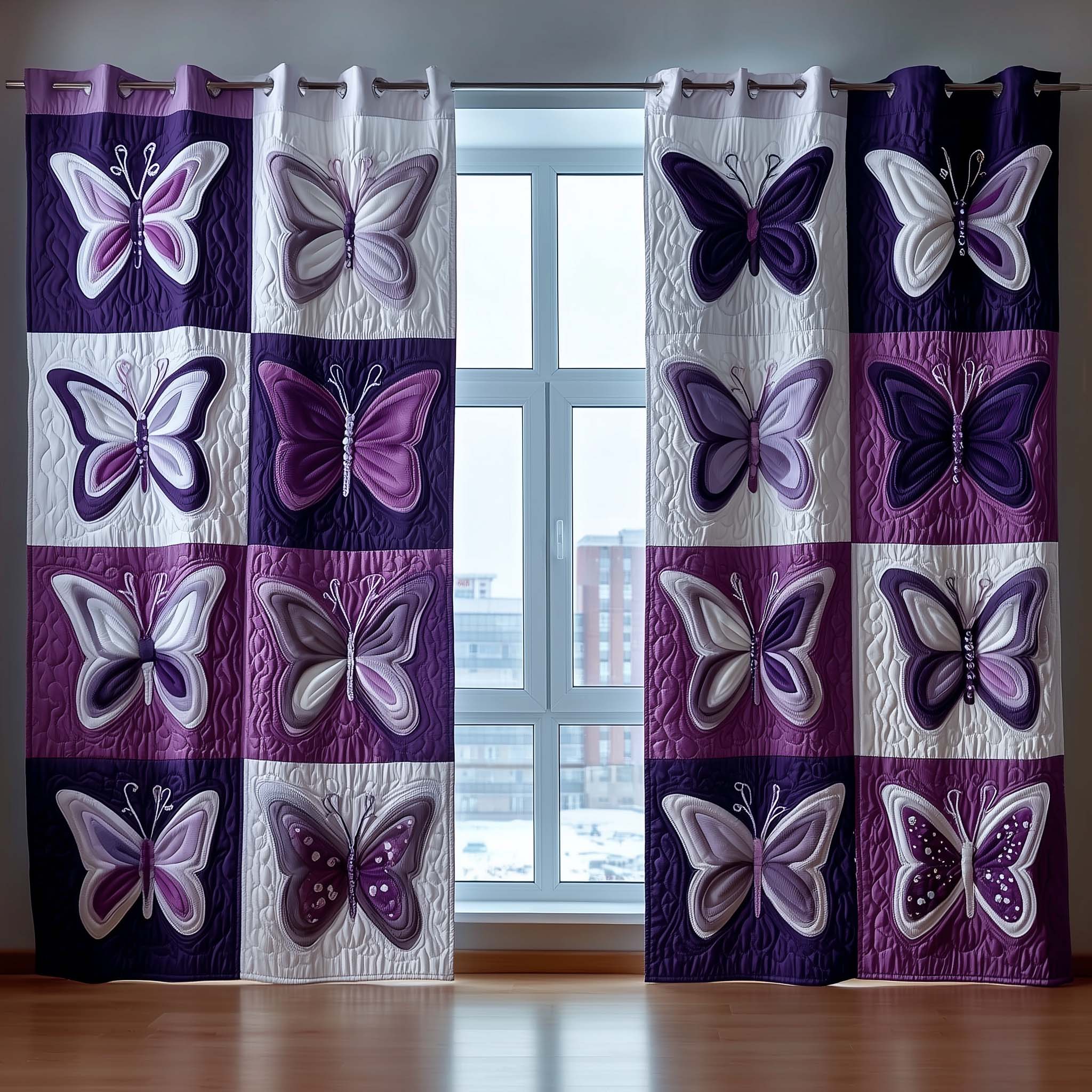 Flutter Grace Quilted Curtains GFTOTP16166