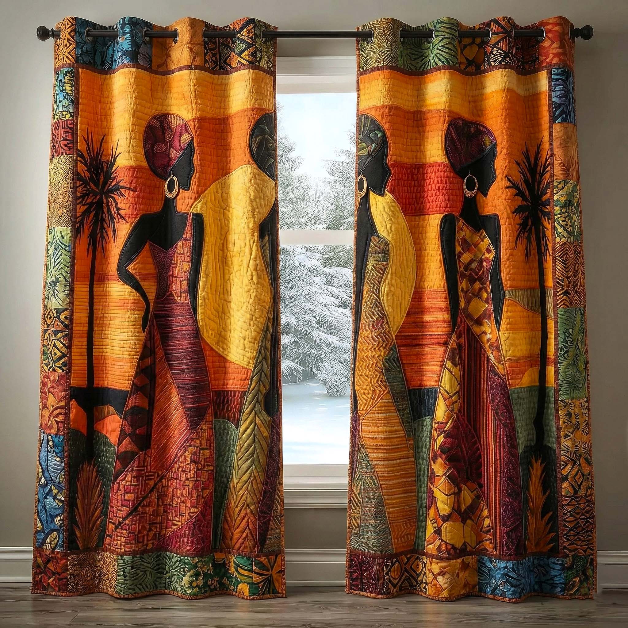 Rich Radiance Quilted Curtains GFTOTP16581