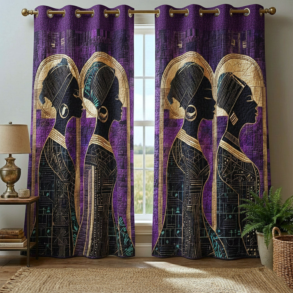 Luminous Roots Quilted Curtains GFTOTP16921