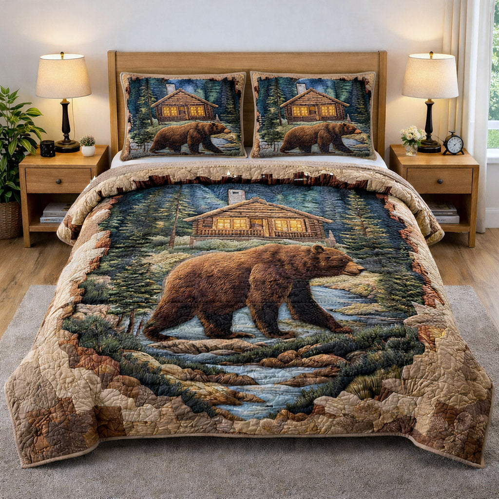 Woodland Guardian 3-Piece Quilted Bedding Set GFTOTP17370