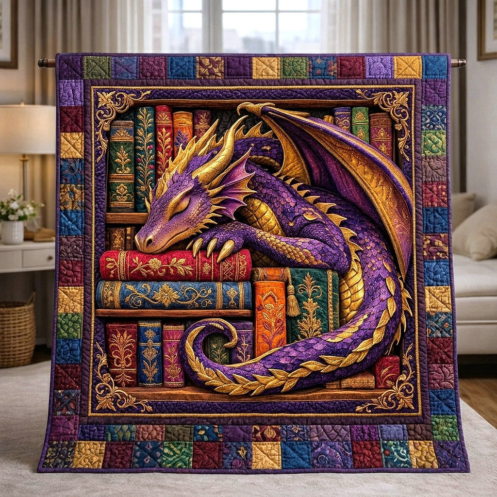 Literary Haven Quilted Blanket GFTOTP17708