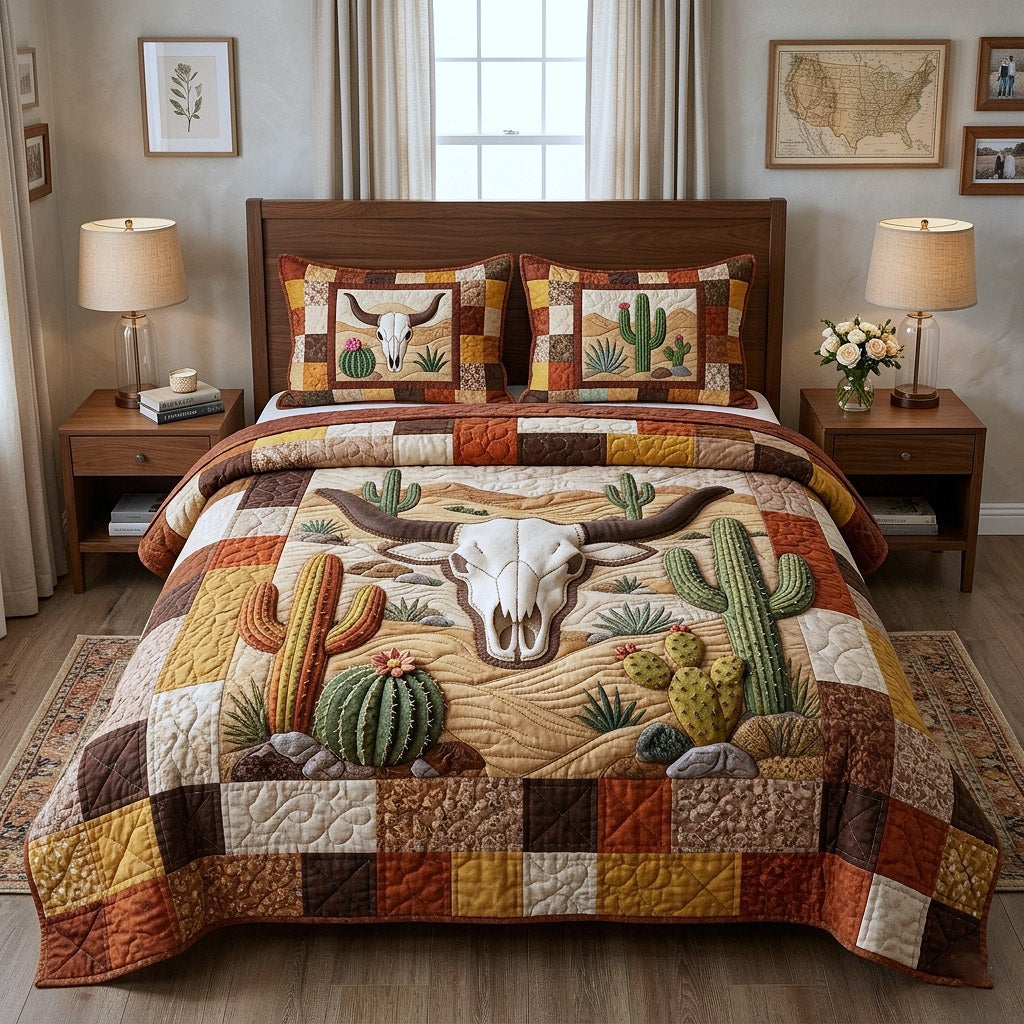 Western Trails 3-Piece Quilted Bedding Set GFTOTP17862