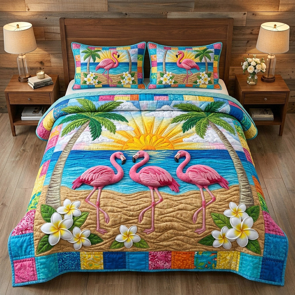 Tropical Breeze 3-Piece Quilted Bedding Set GFTOTP17968