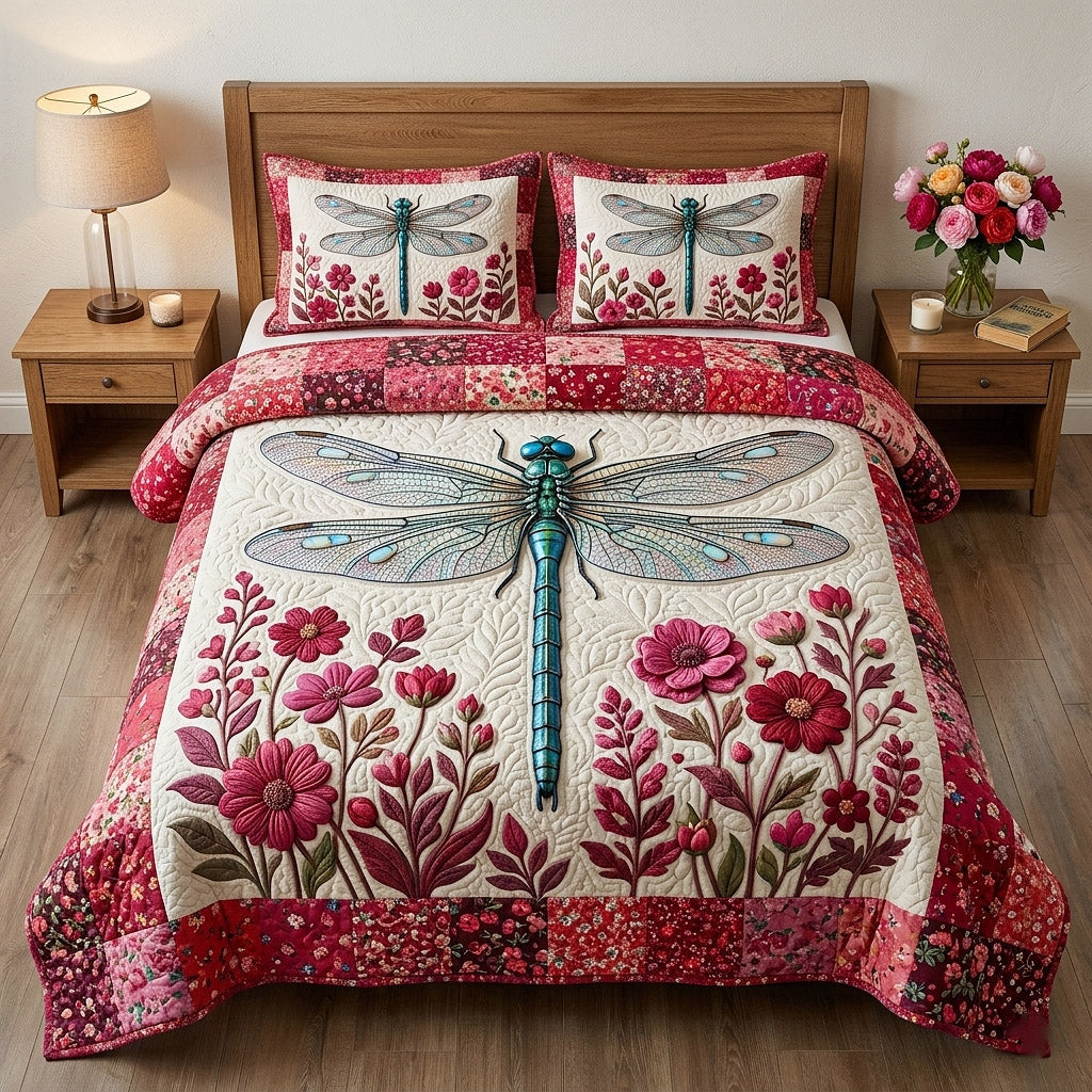 Meadow Wings 3-Piece Quilted Bedding Set GFTOTP18025