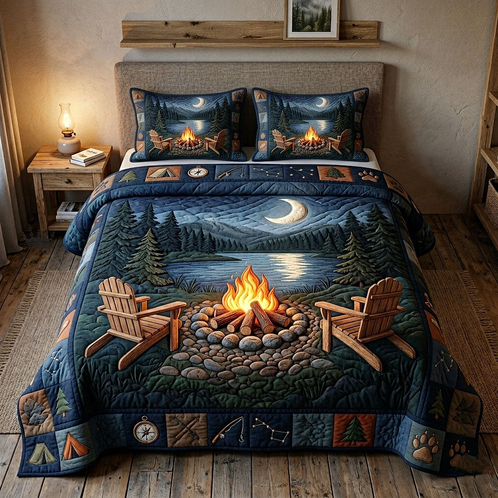 Camp Life 3-Piece Quilted Bedding Set GFTOTP18352