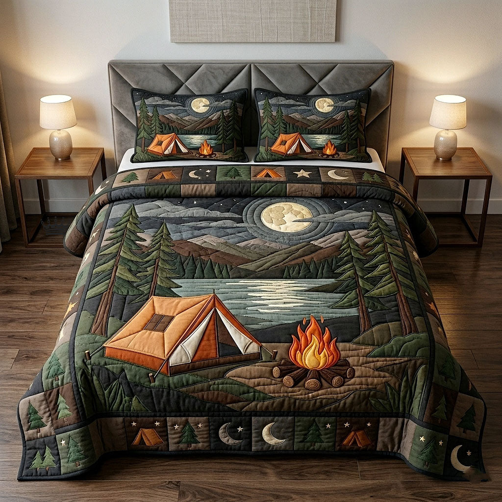Camp Life 3-Piece Quilted Bedding Set GFTOTP18353