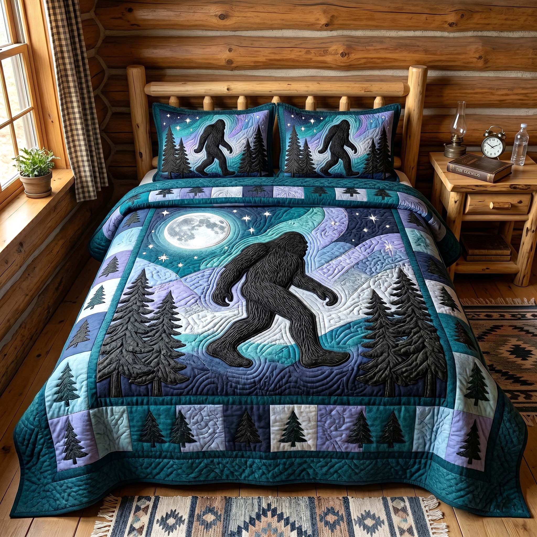 Mystic Sasquatch 3-Piece Quilted Bedding Set GFTOTP18632