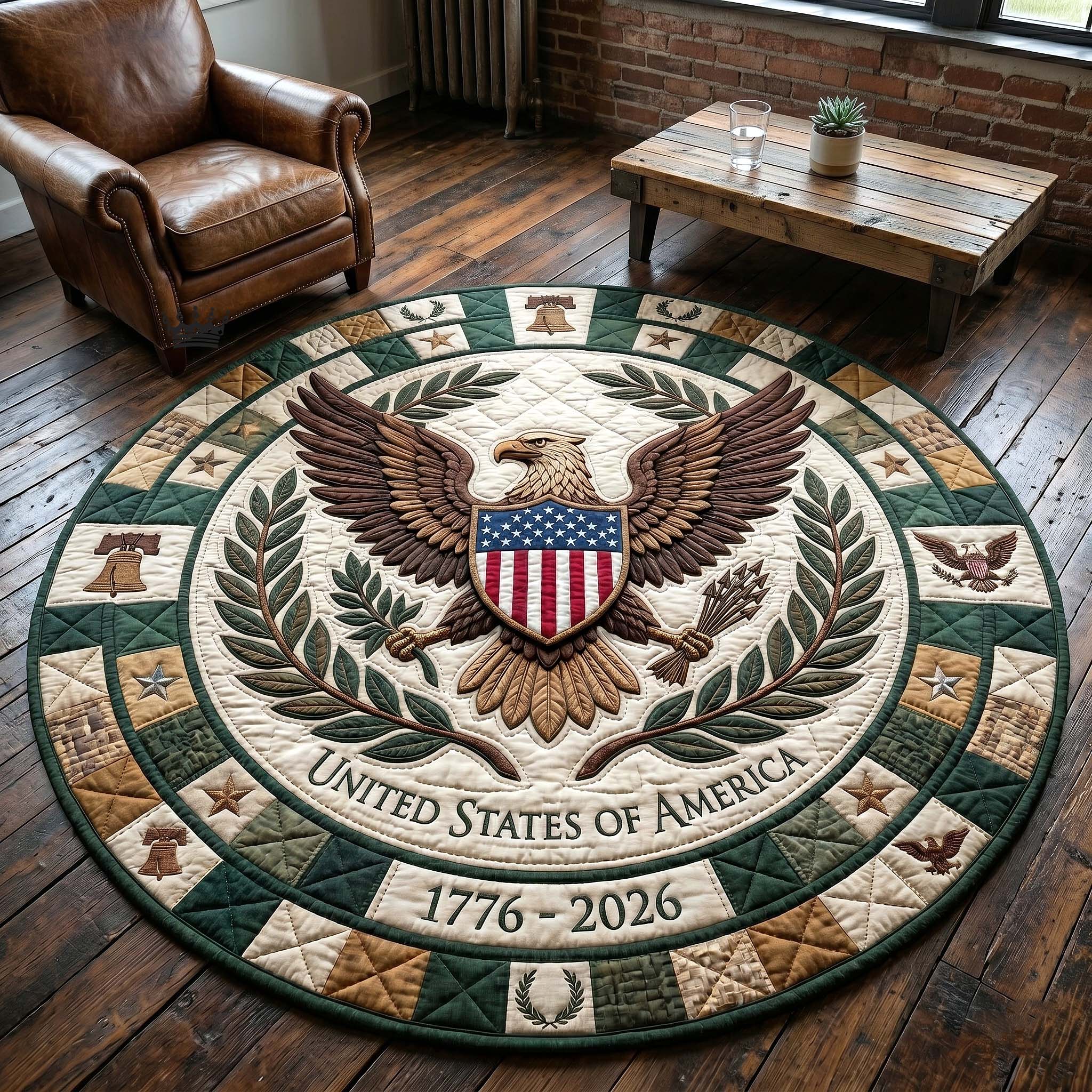 Heritage Patch Quilted Round Mat GFTOTP18743