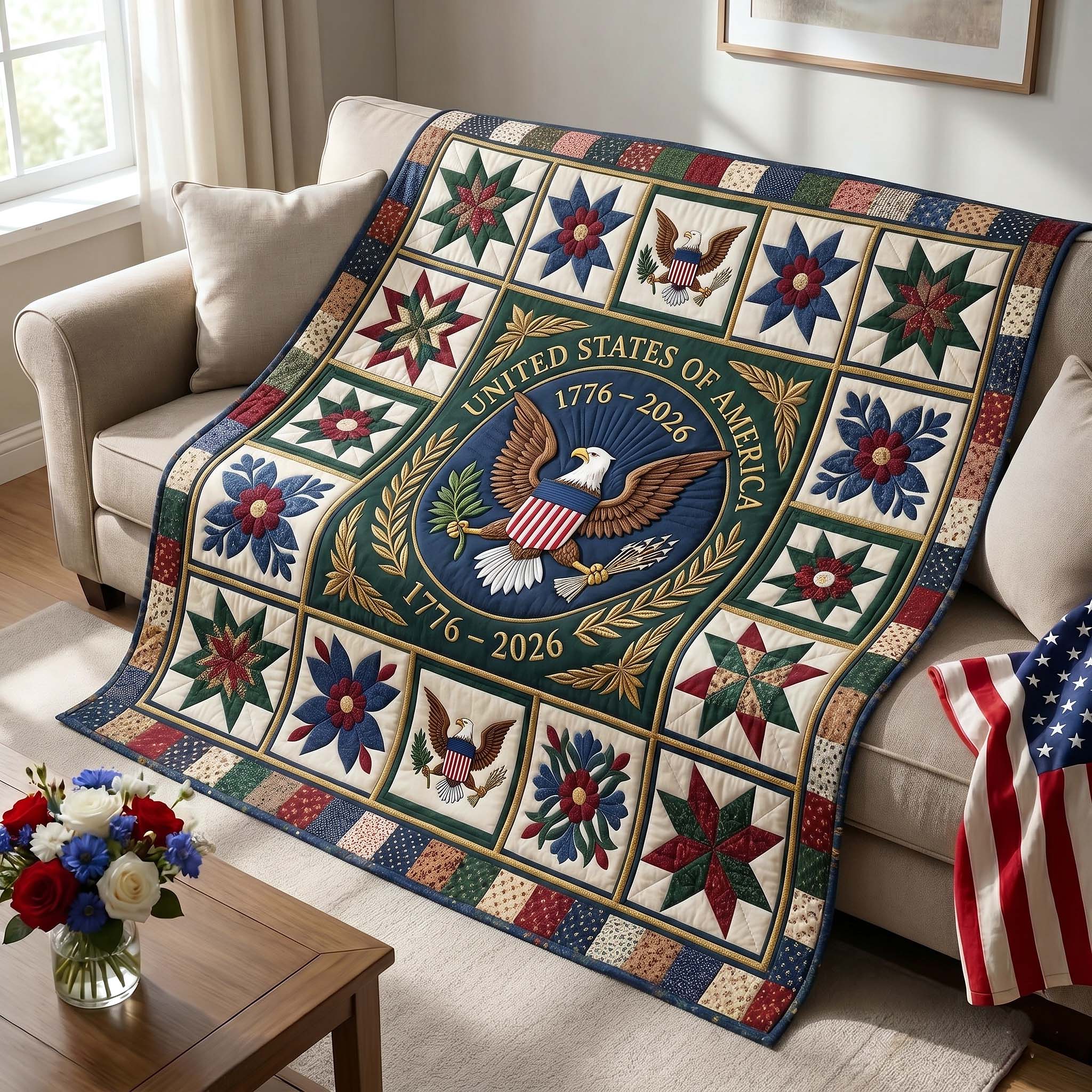 Heritage Patch Quilted Blanket GFTOTP18820