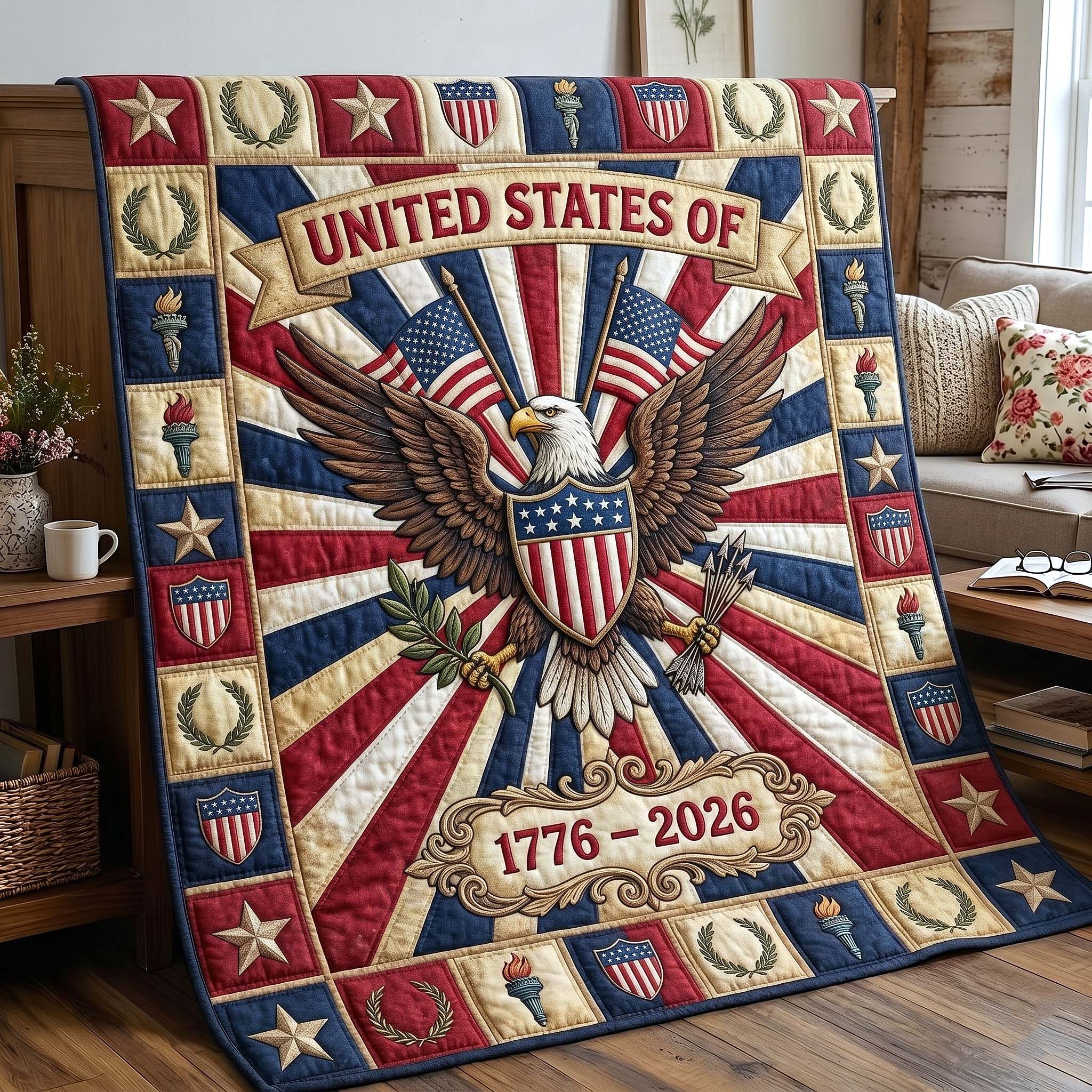 Heritage Patch Quilted Blanket GFTOTP18821