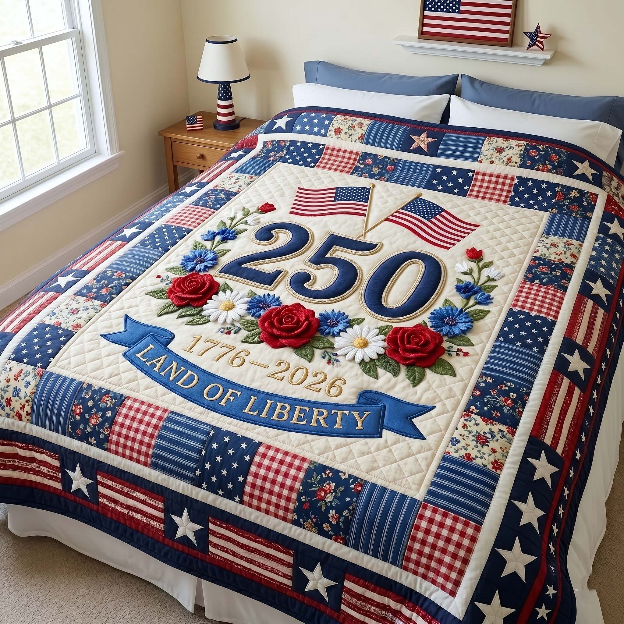 Heritage Patch Quilted Blanket GFTOTP18822