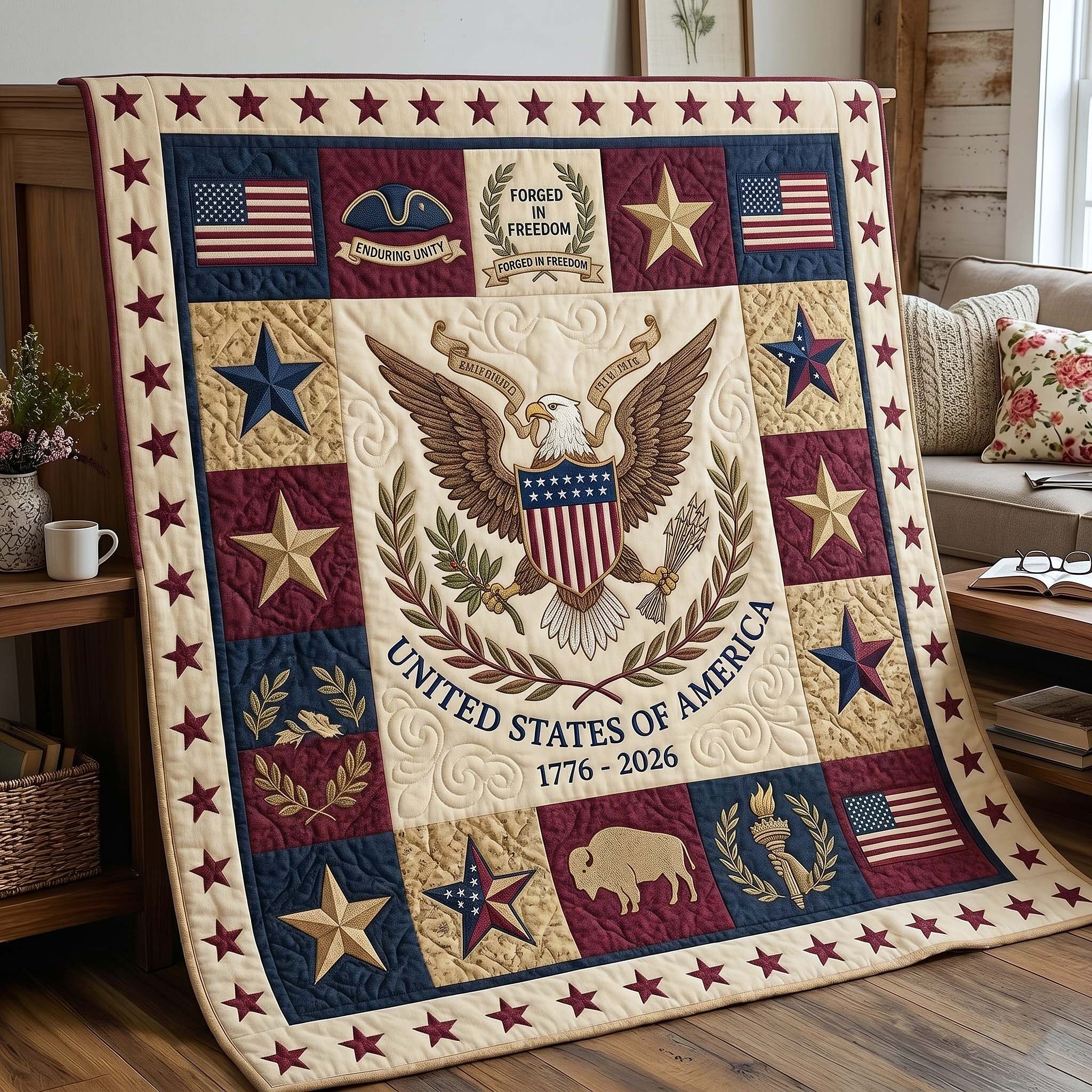 Heritage Patch Quilted Blanket GFTOTP18825