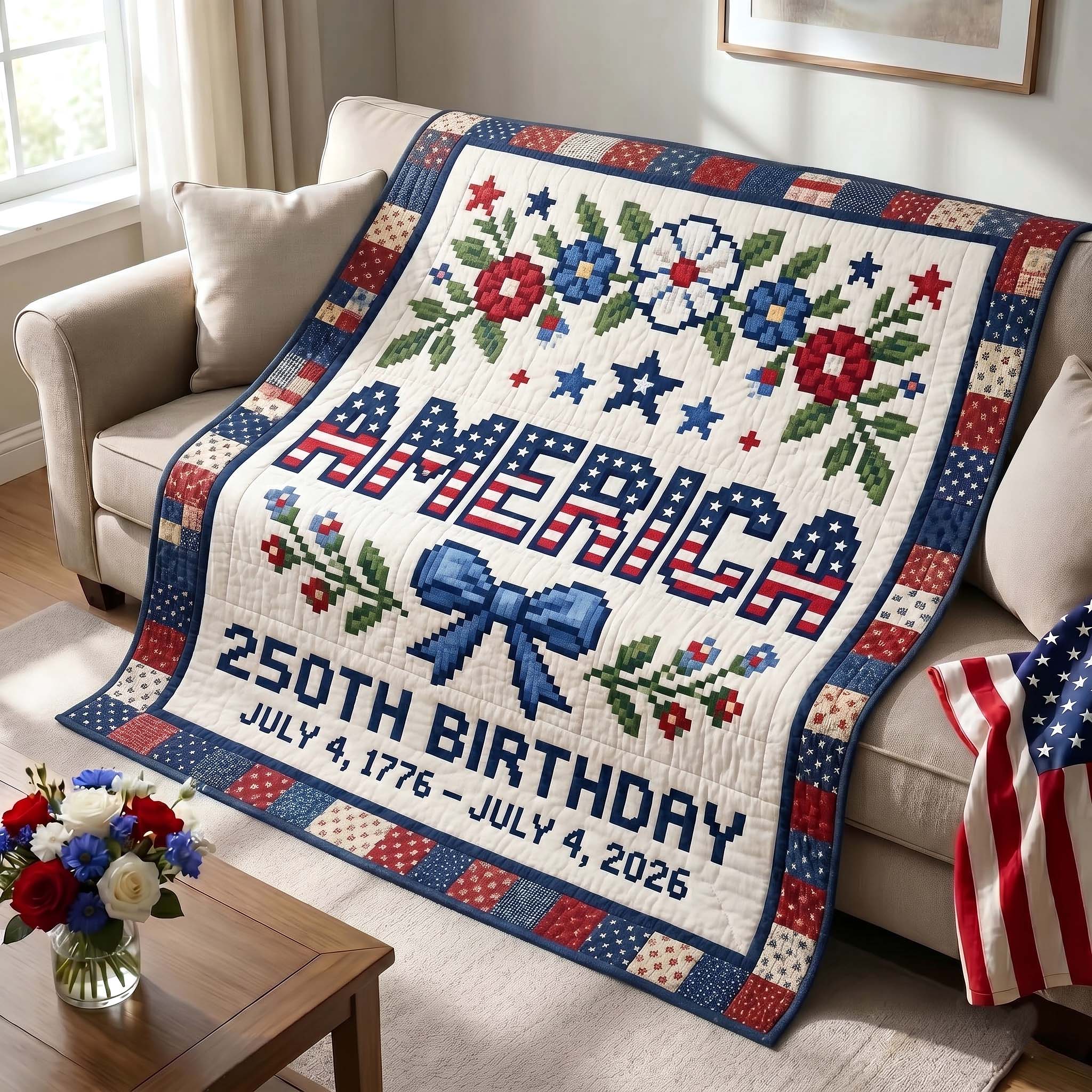 Heritage Patch Quilted Blanket GFTOTP18897