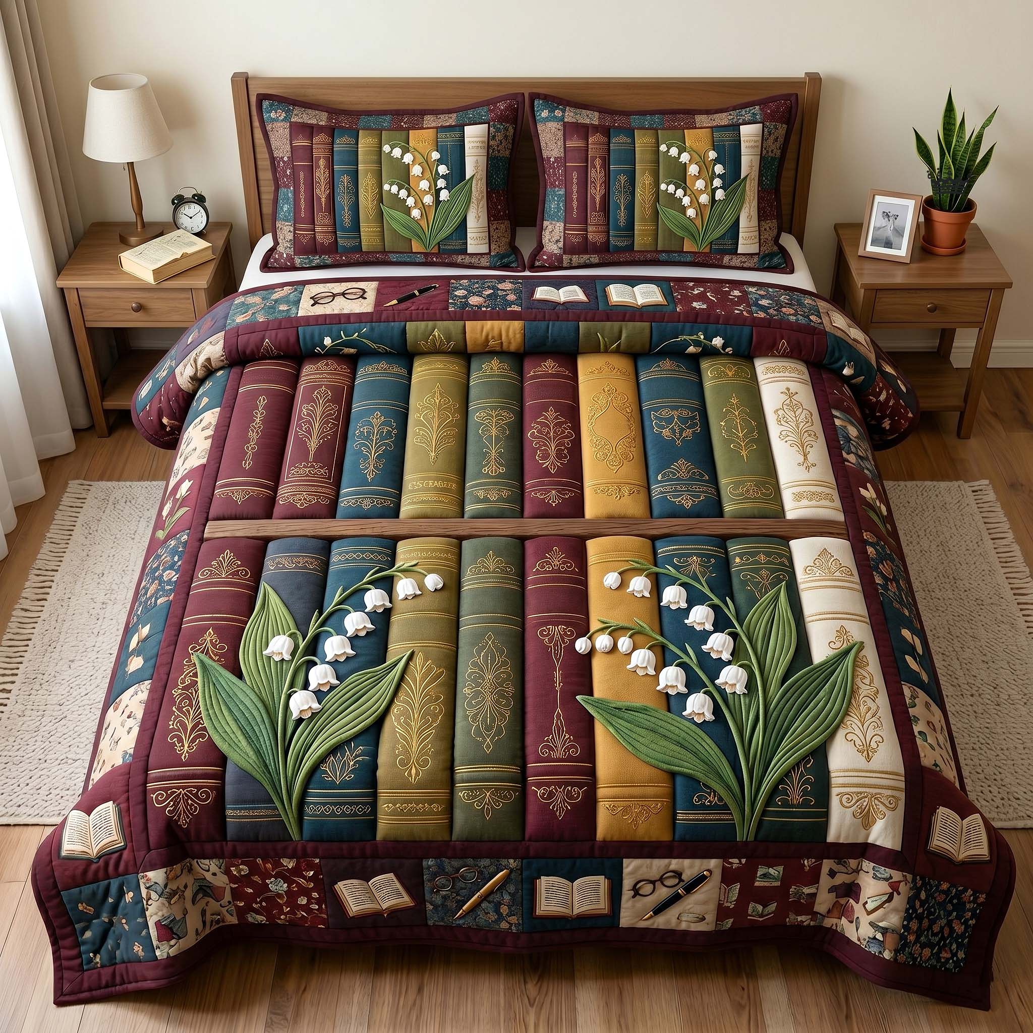 Reading Nook 3-Piece Quilted Bedding Set GFTOTP18902