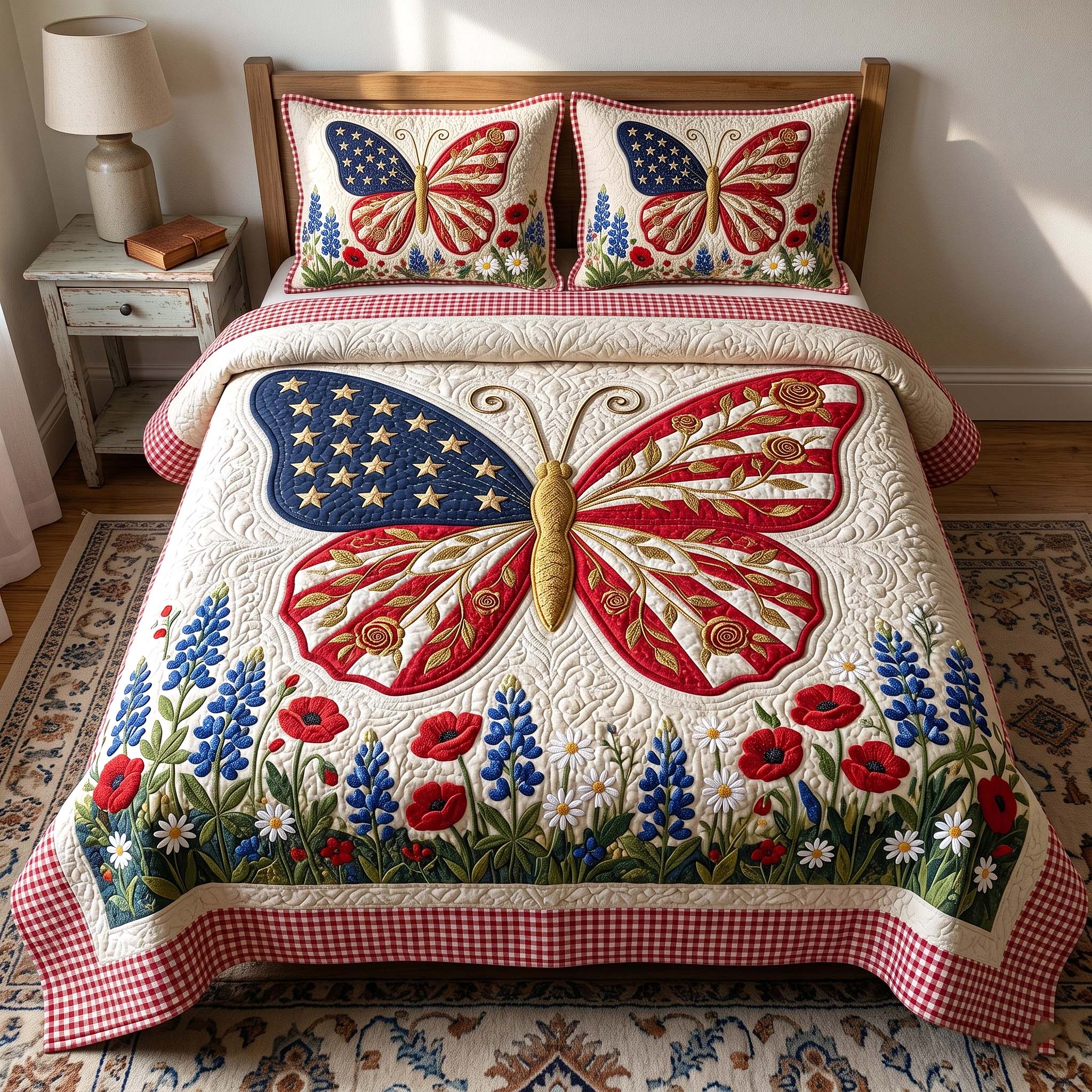 Liberty Garden 3-Piece Quilted Bedding Set GFTOTP19016