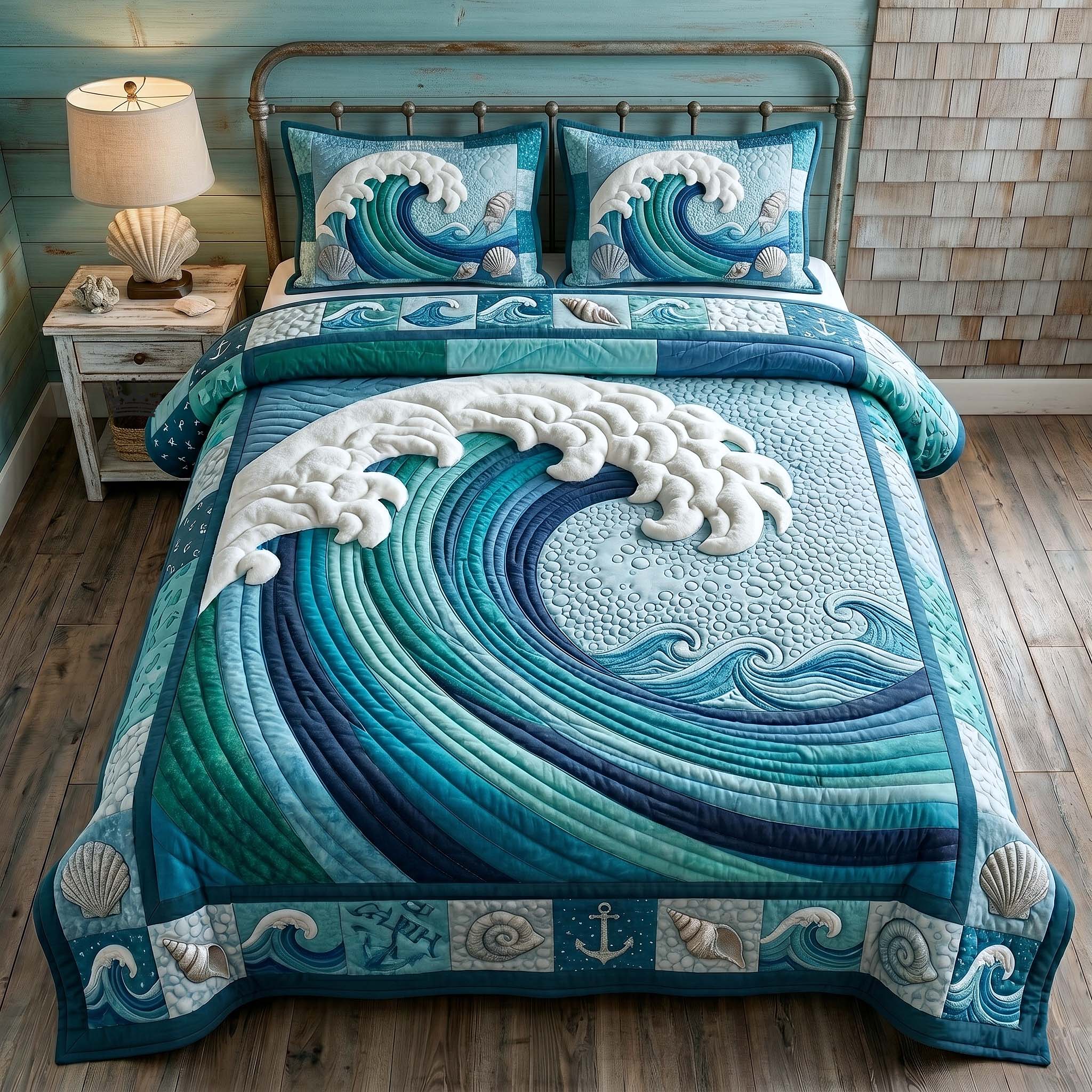 Ocean Tide 3-Piece Quilted Bedding Set GFTOTP19132
