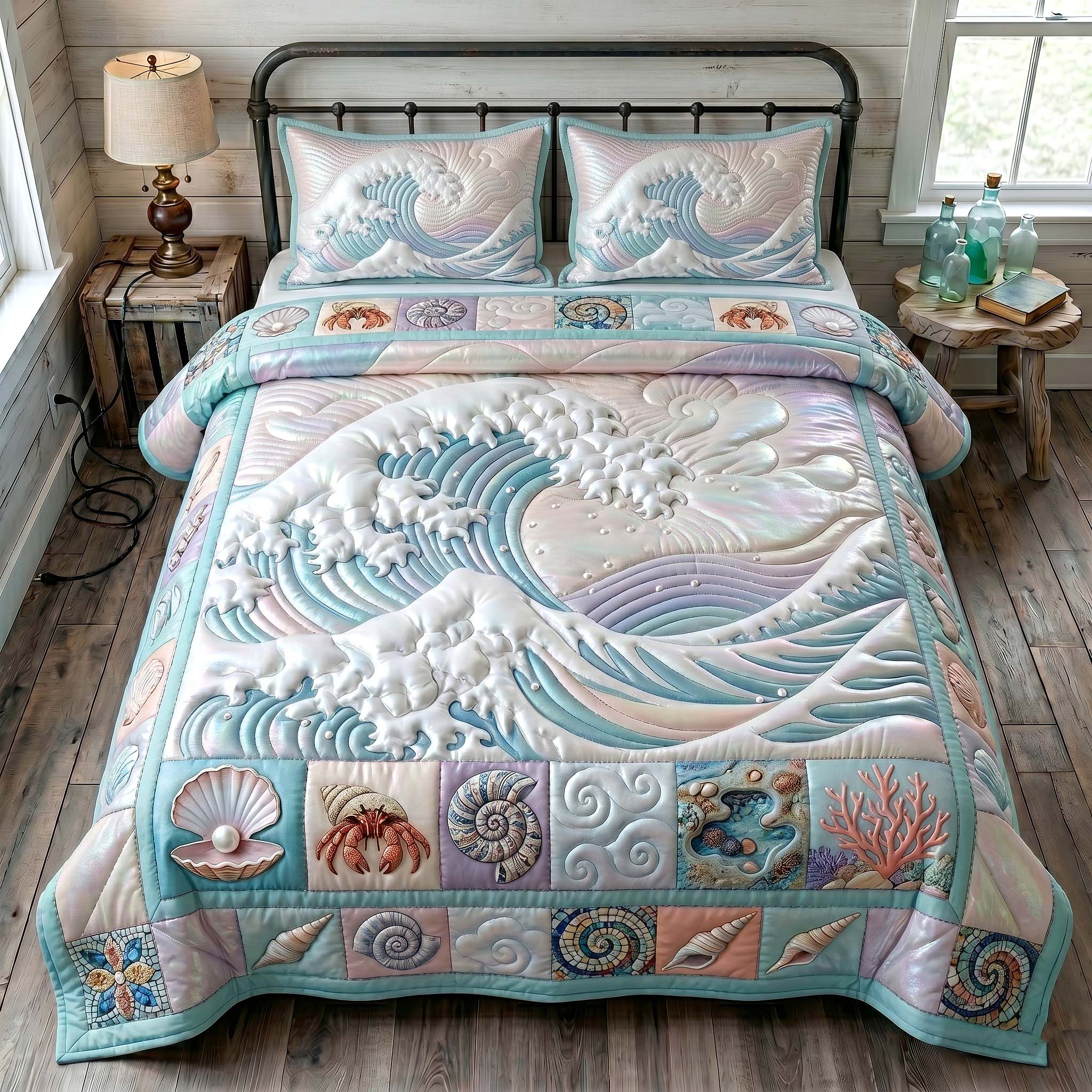 Ocean Tide 3-Piece Quilted Bedding Set GFTOTP19134