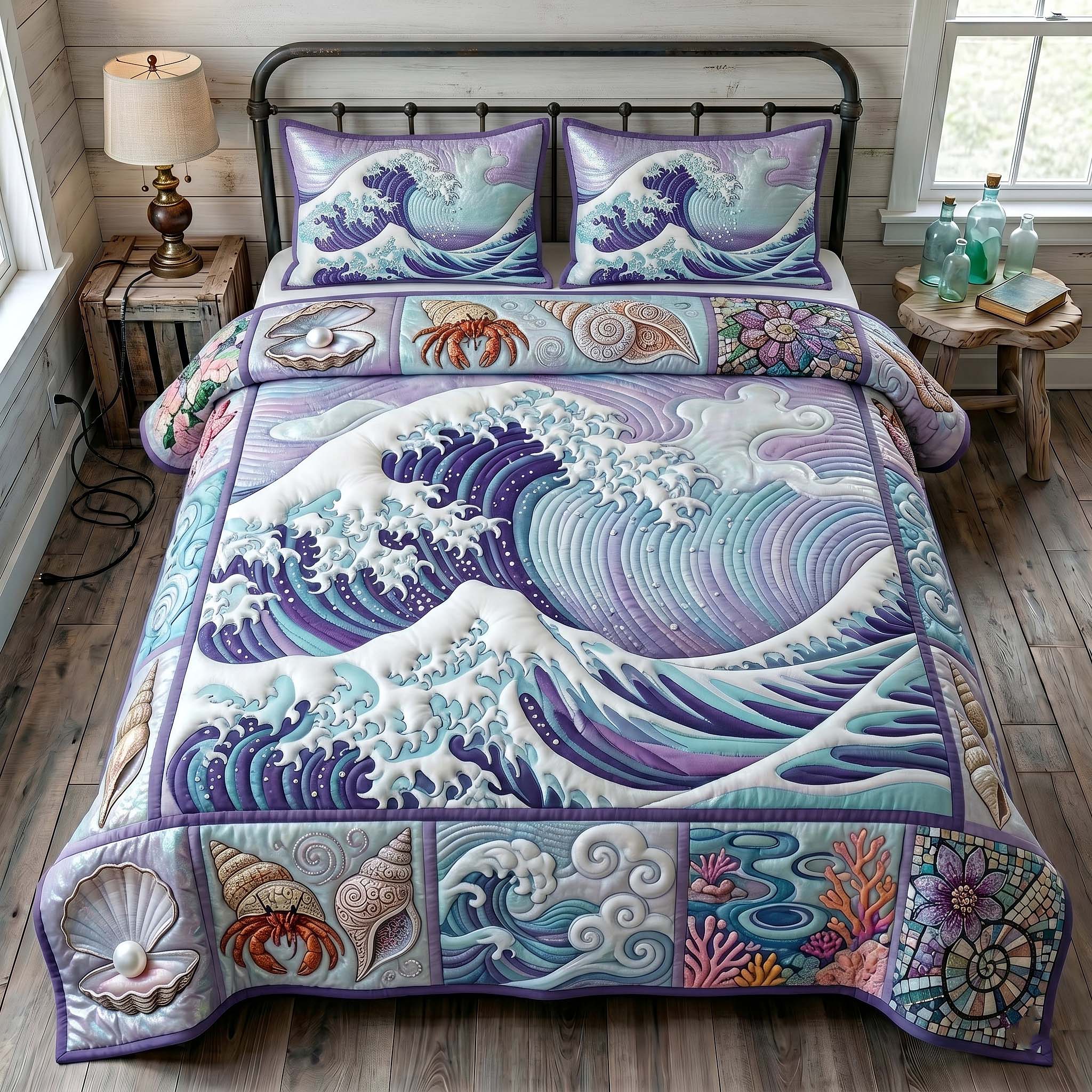 Ocean Tide 3-Piece Quilted Bedding Set GFTOTP19135