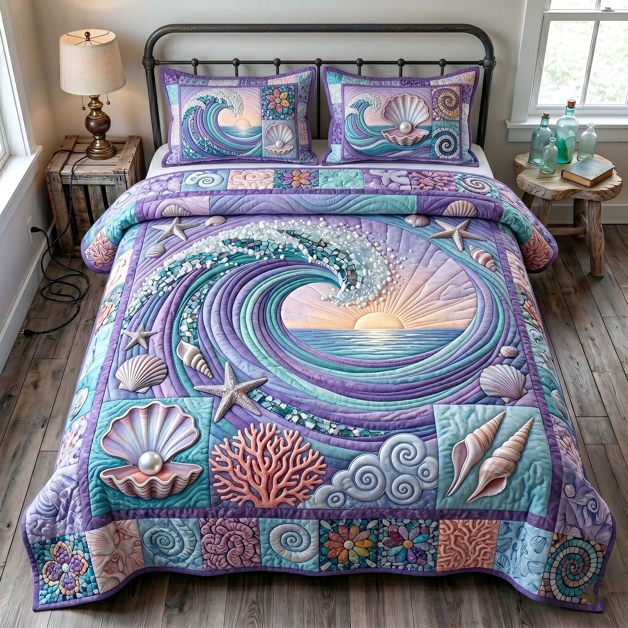 Ocean Tide 3-Piece Quilted Bedding Set GFTOTP19137
