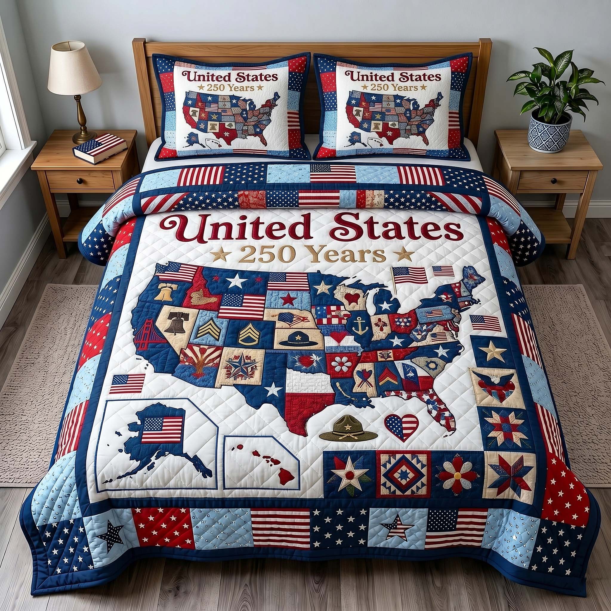 Liberty Legacy 3-Piece Quilted Bedding Set GFTOTP19258