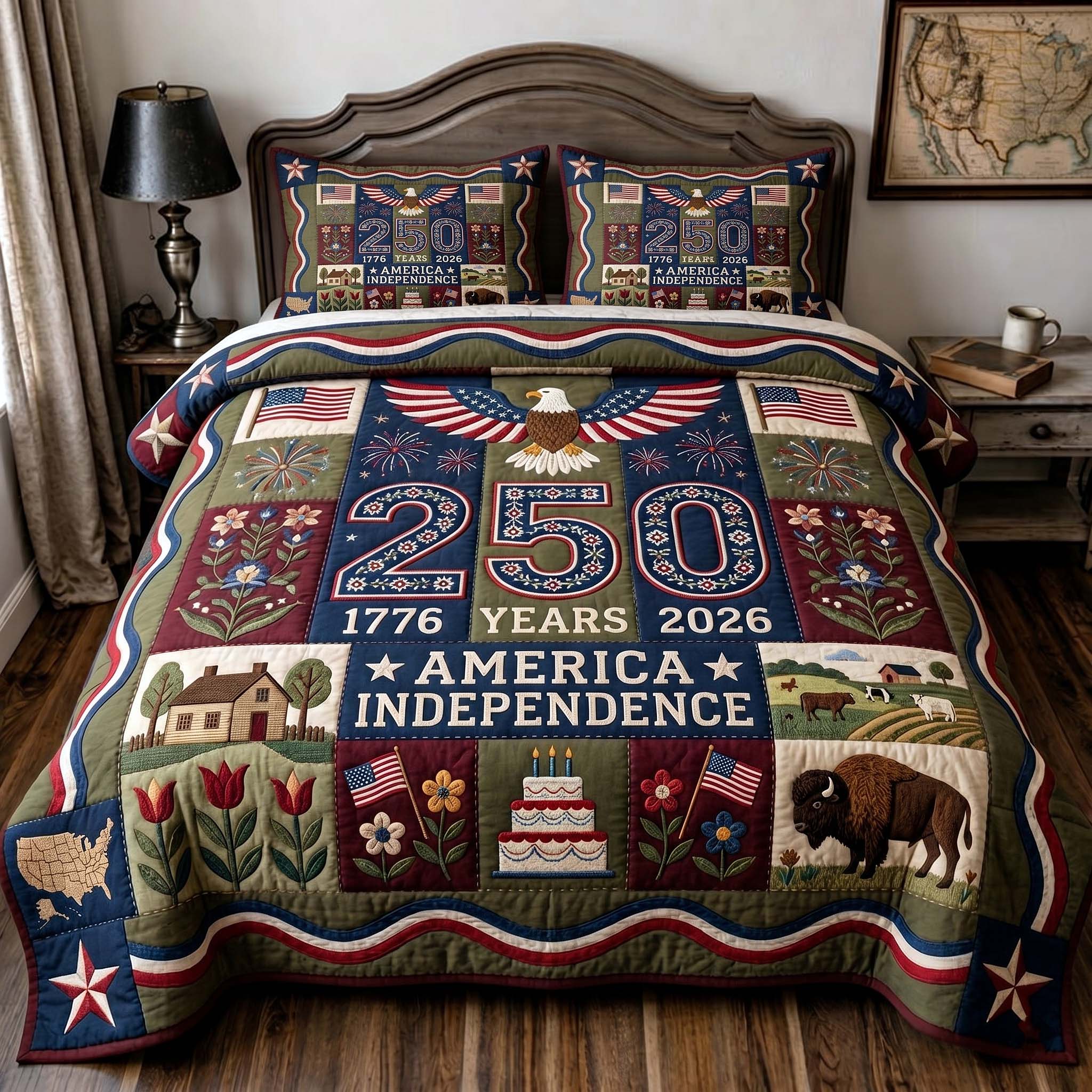 Liberty Legacy 3-Piece Quilted Bedding Set GFTOTP19262