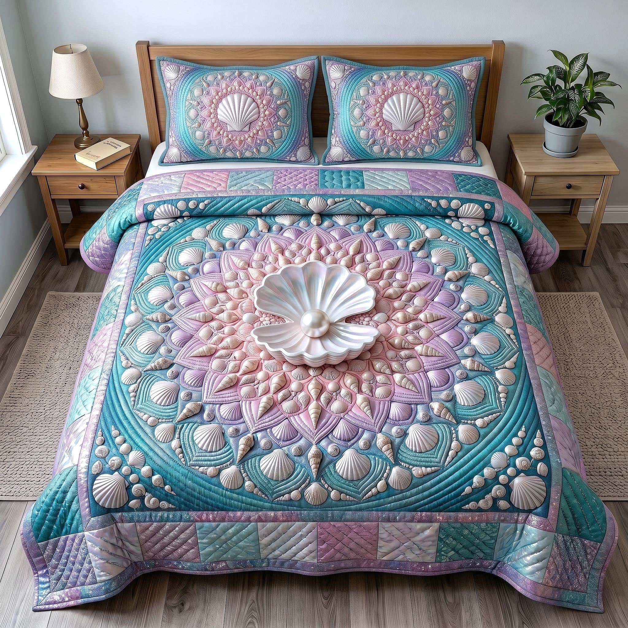 Coastal Whisper 3-Piece Quilted Bedding Set GFTOTP19302